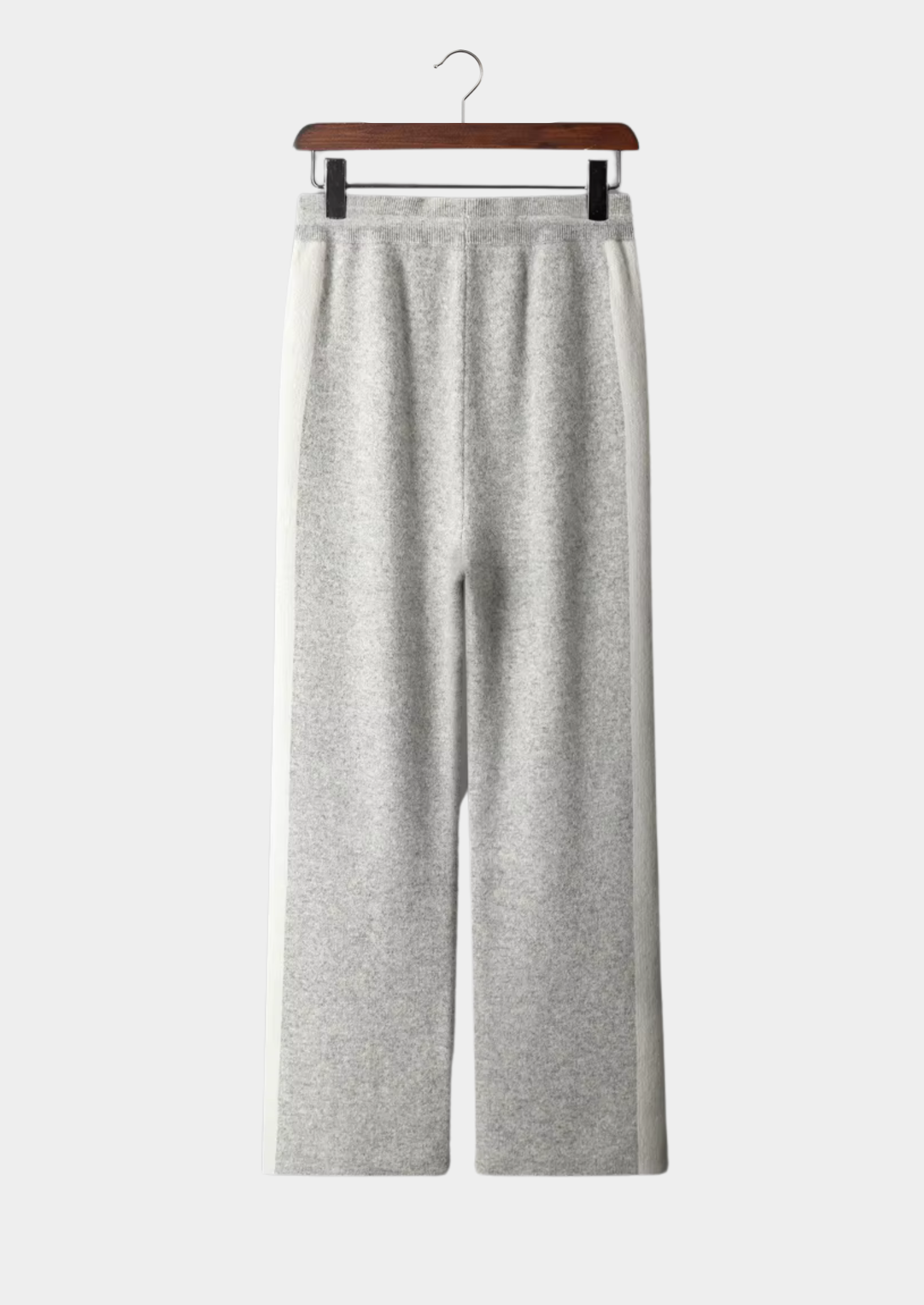 PURE EXTRA-FINE MERINO WOOL WIDE LEISURE TROUSERS