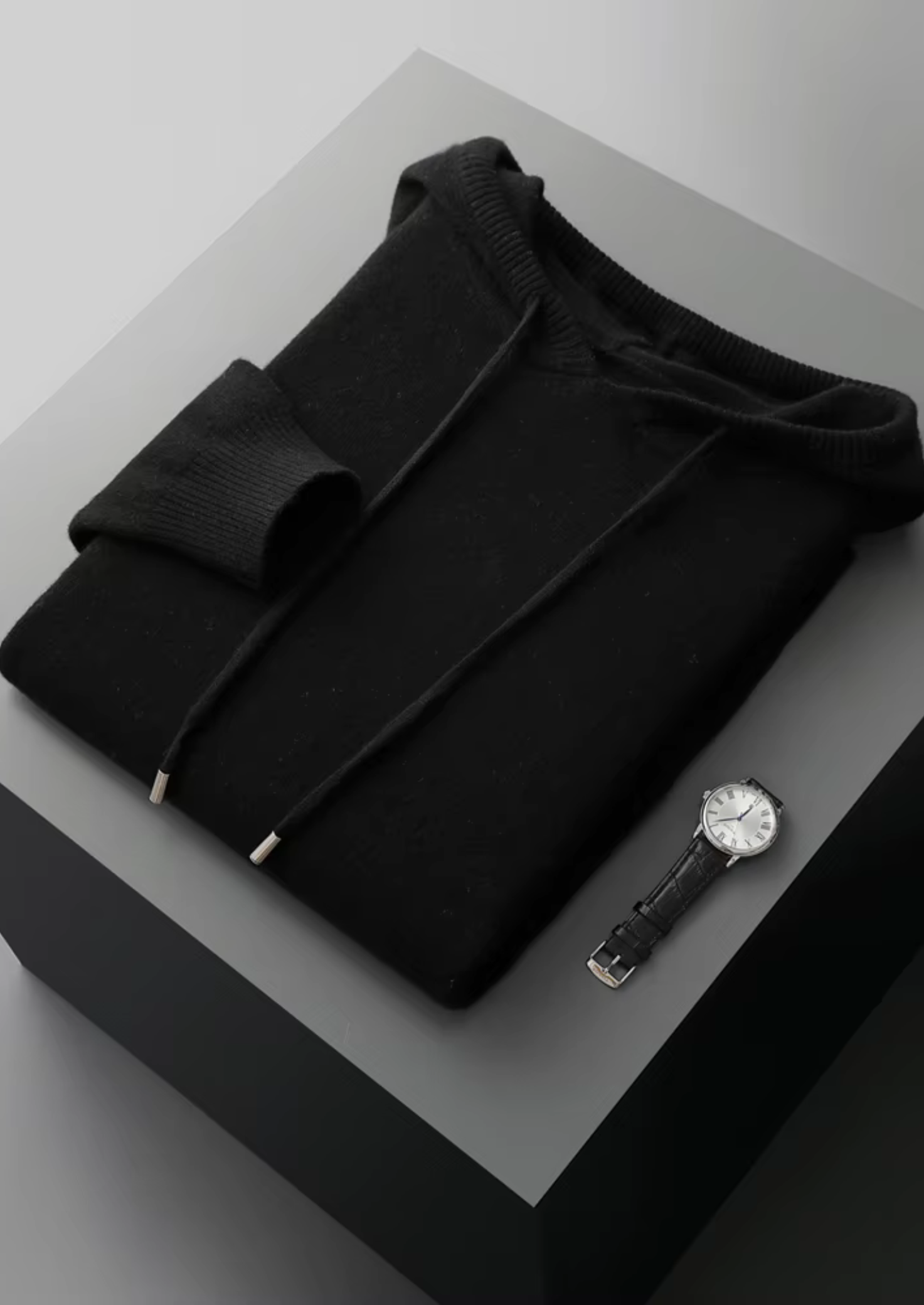 PURE EXTRA-FINE MERINO WOOL LEISURE HOODIE