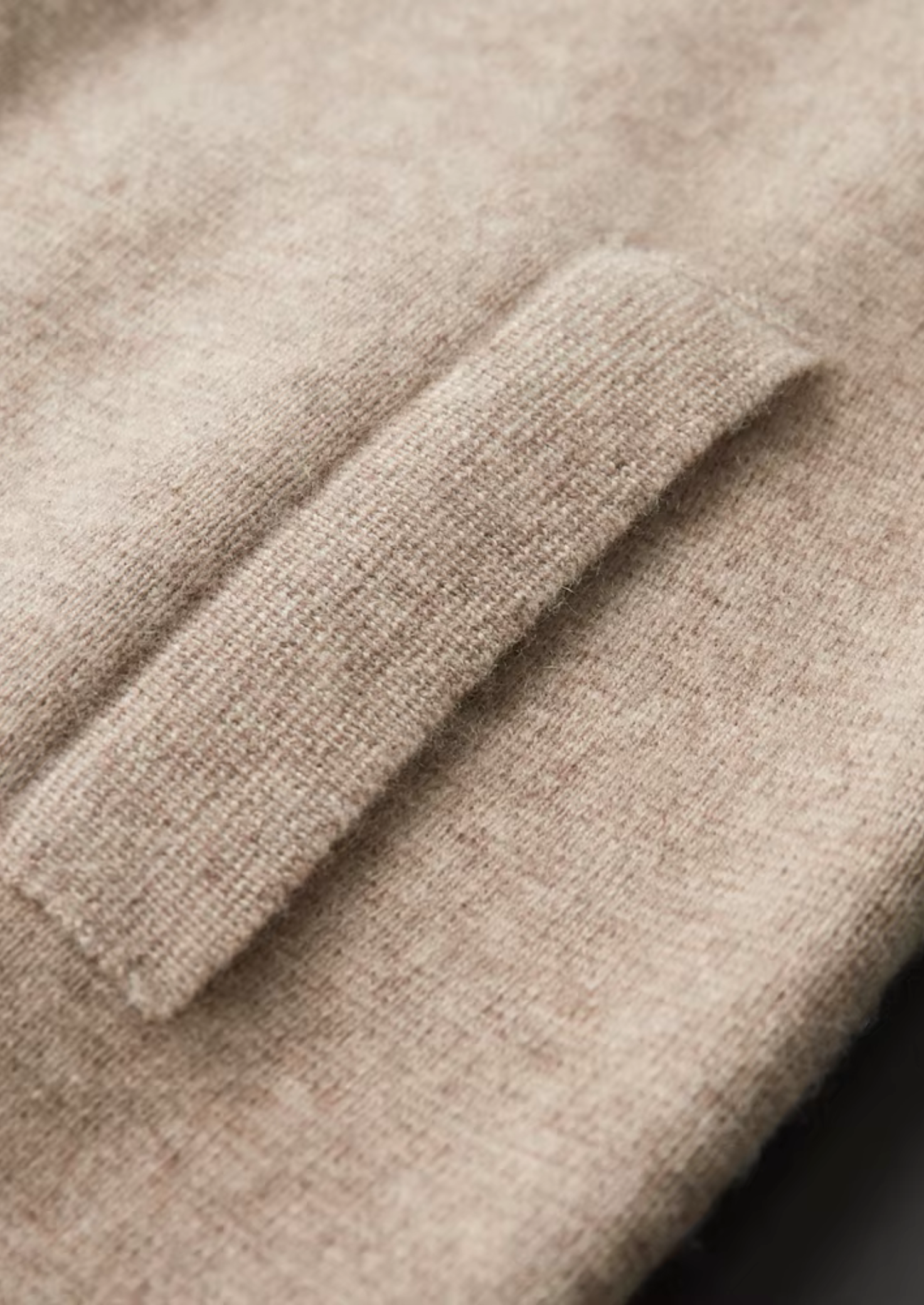 PURE EXTRA-FINE MERINO WOOL ZIP POLO CARDIGAN