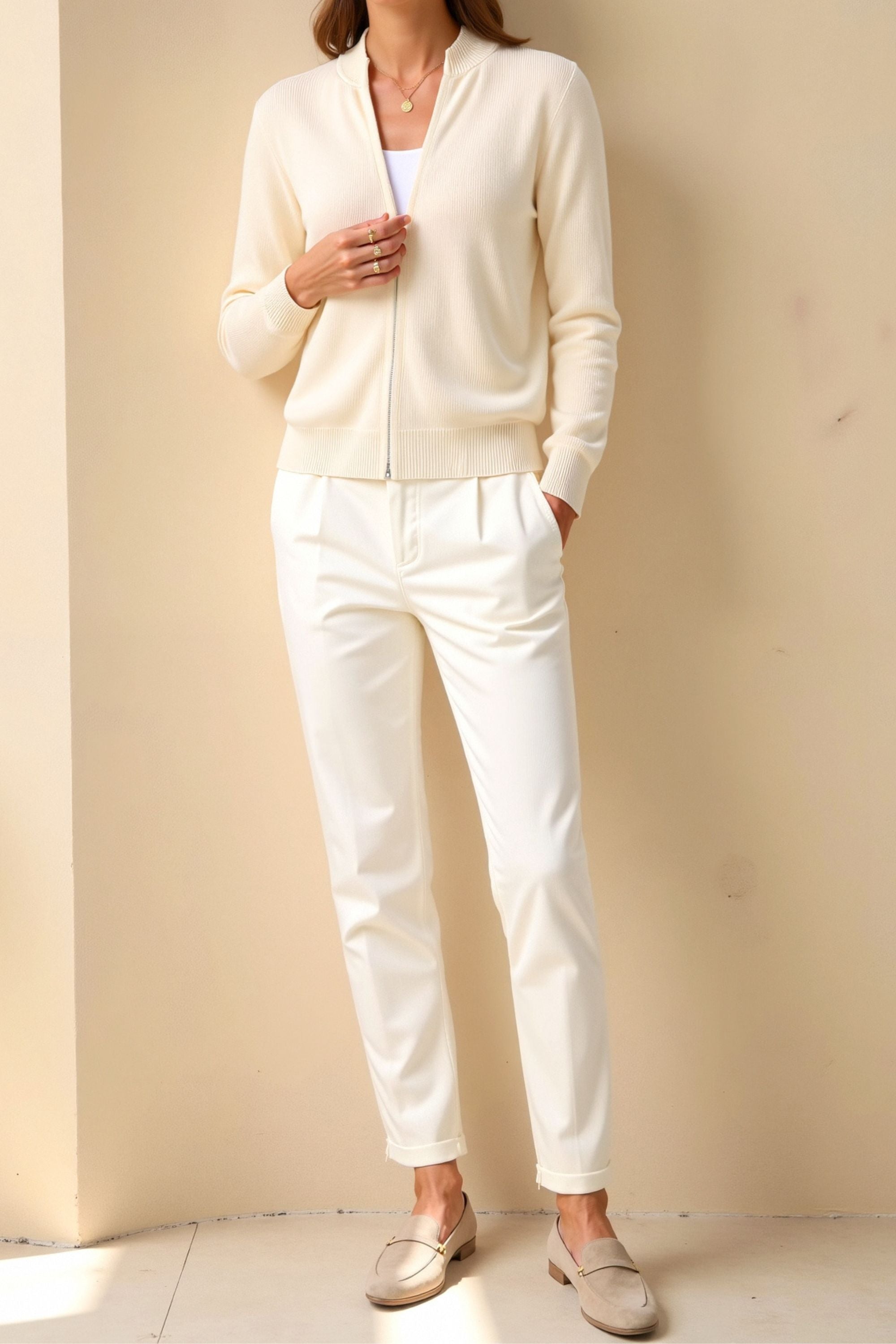 Smart Luxury Pullover Slim Fit Zip Sweater