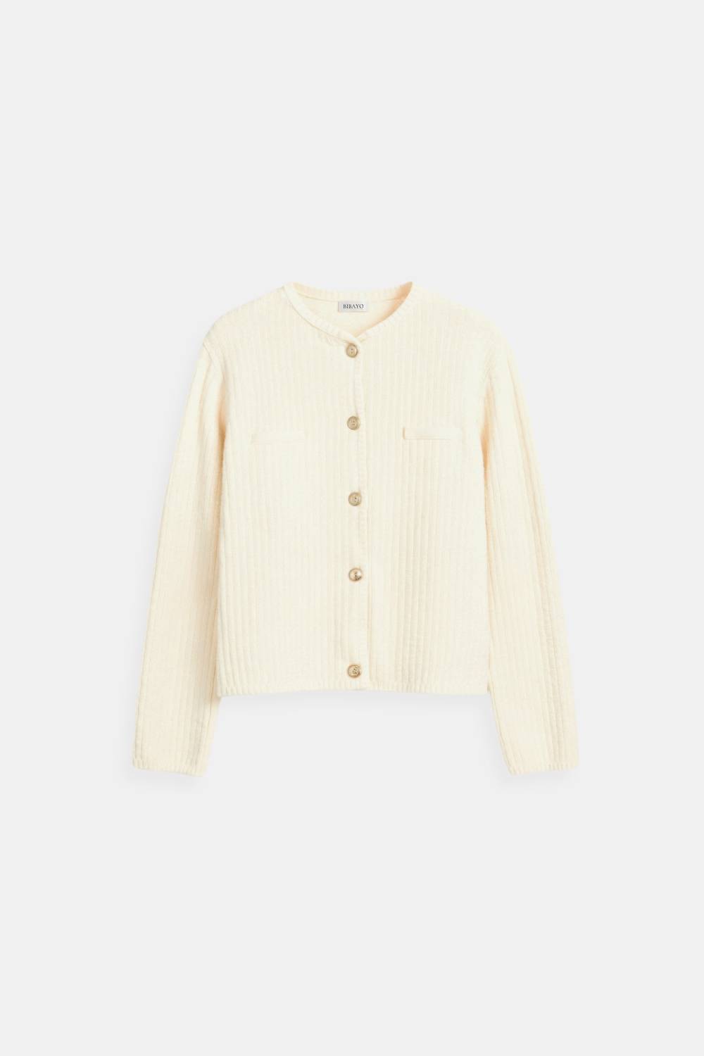 Oud geld gebreide wollen knooptrui