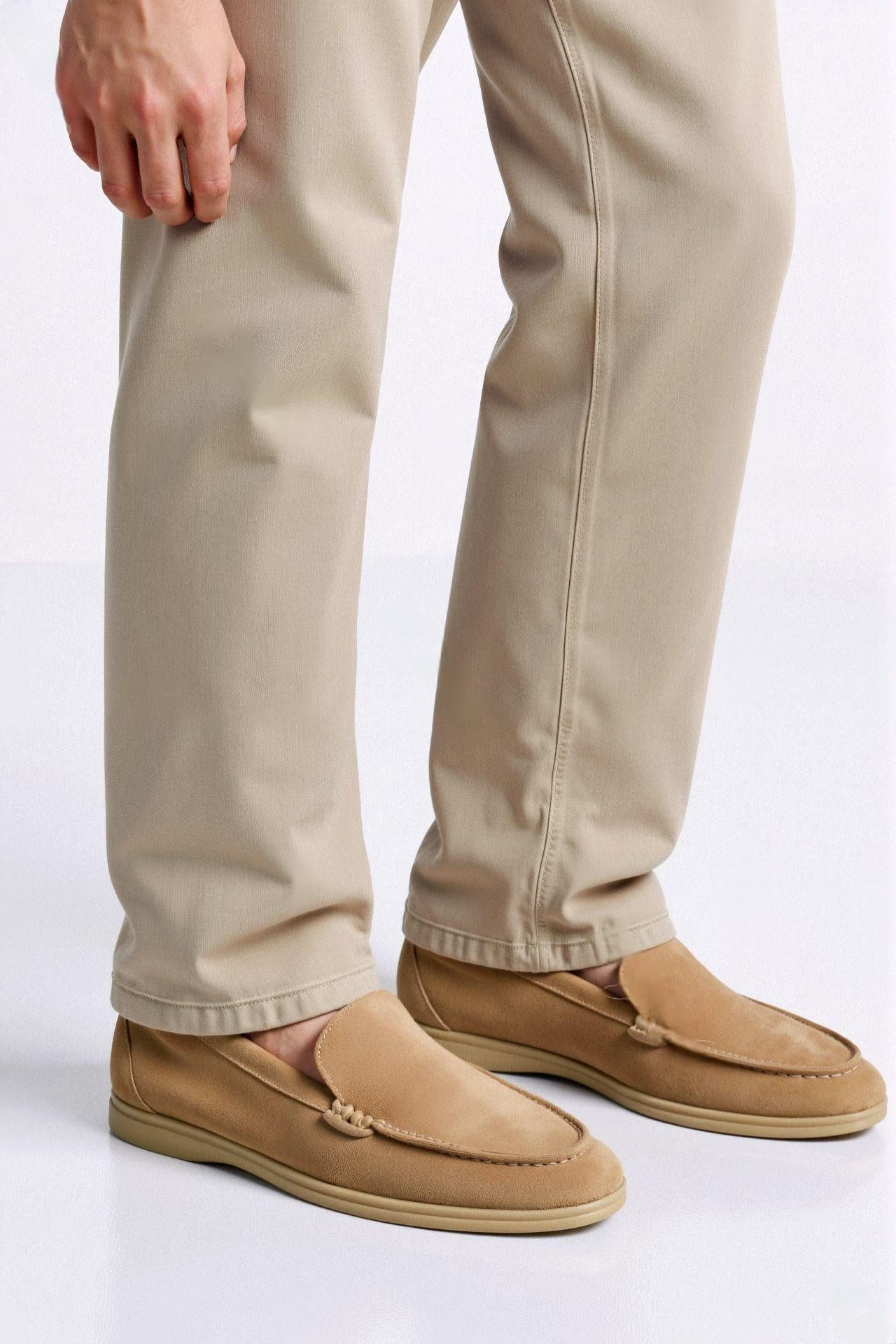 Old Money Classic Men's Clean Suede Loafers