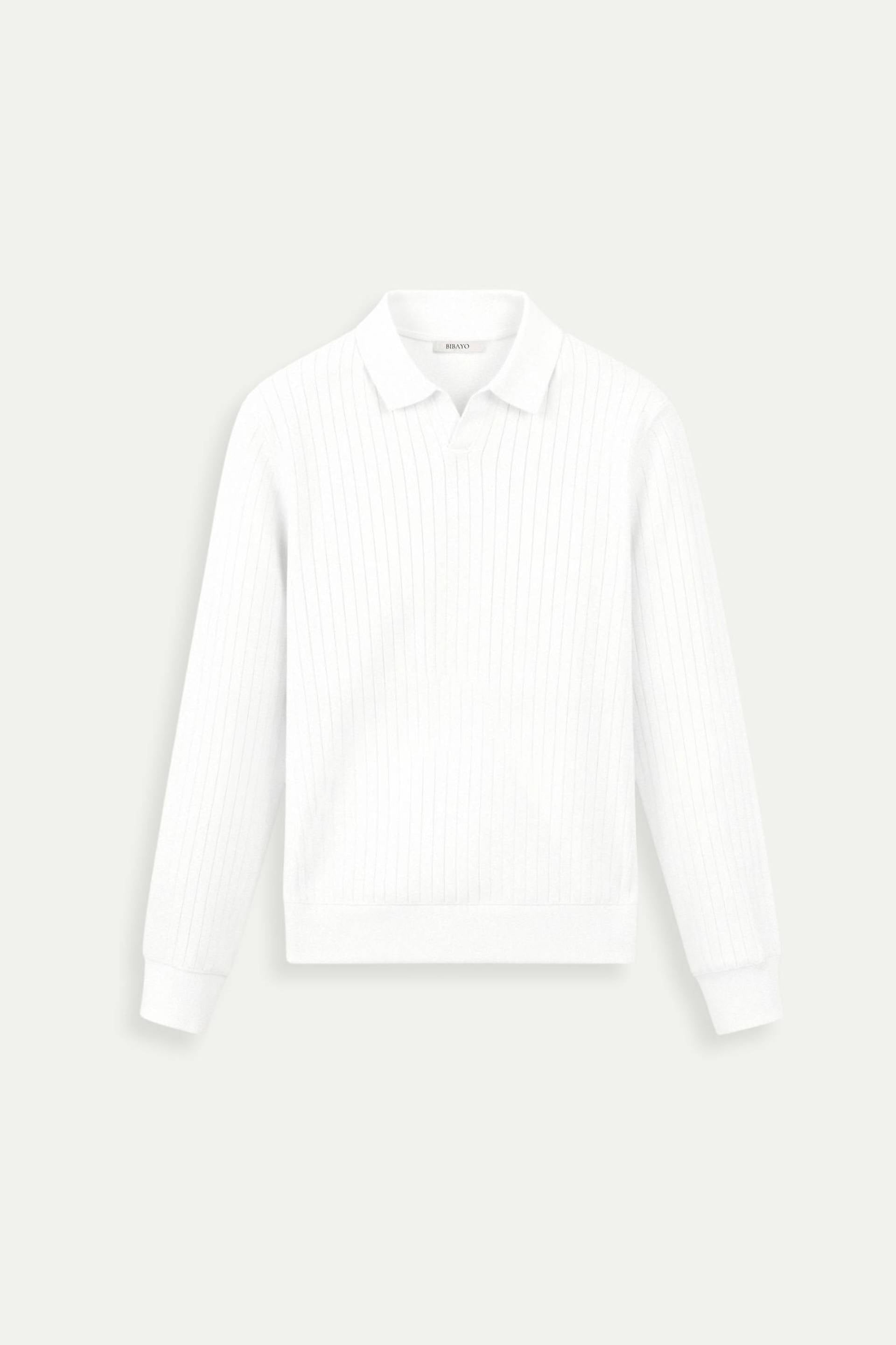 Old Money gestreept poloshirt met lange mouwen