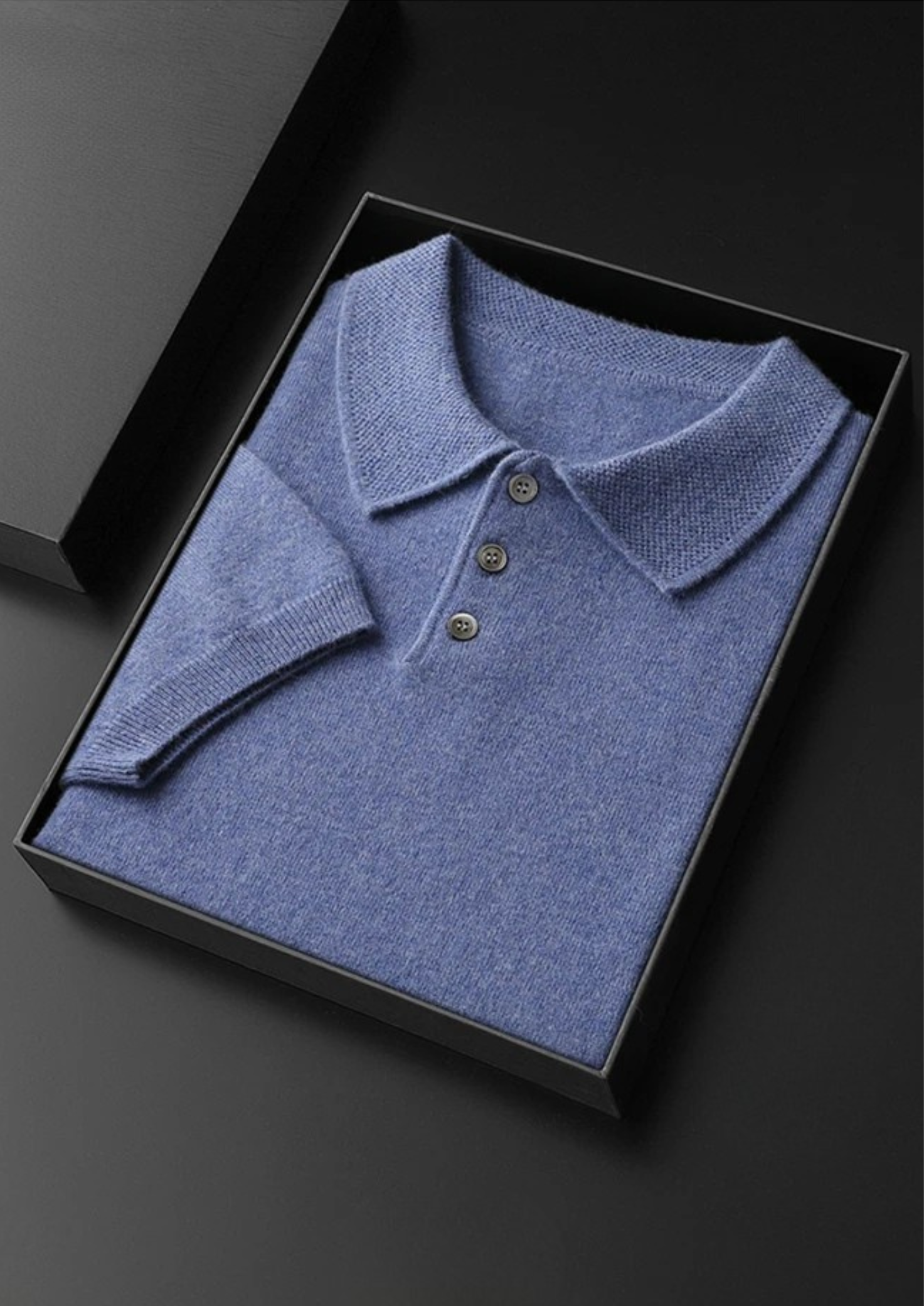 PREMIUM CASHMERE CLASSIC POLO SHIRT