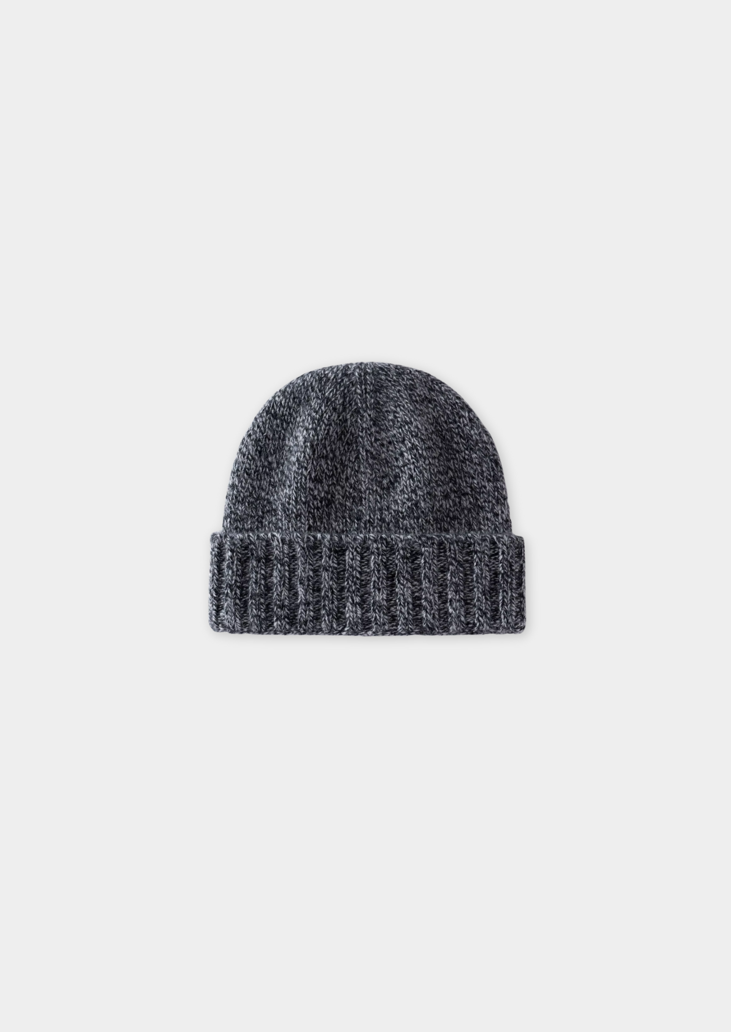 CHARCOAL HEATHER CASHMERE WINTERTIME BEANIE