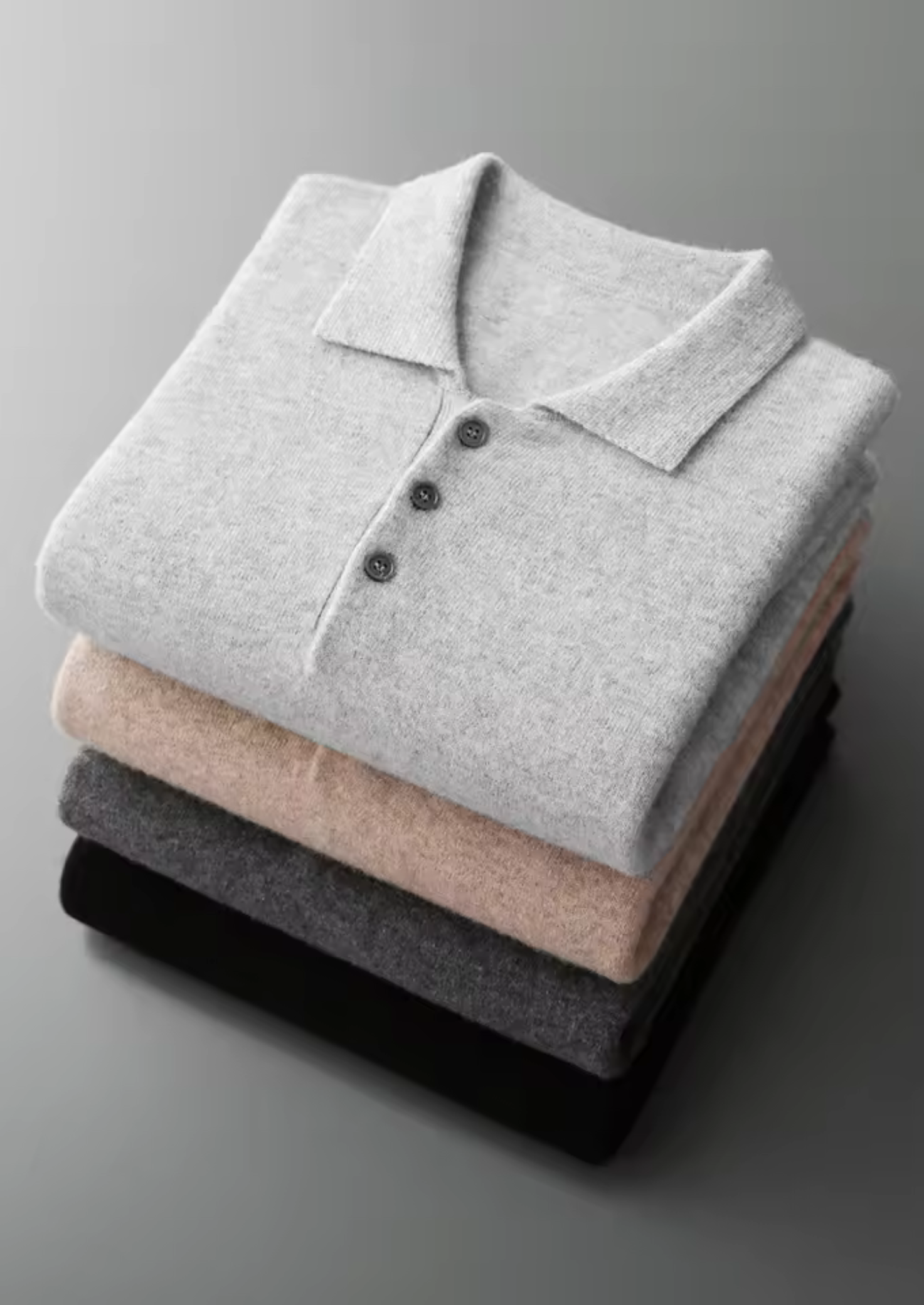 PURE EXTRA-FINE MERINO WOOL CLASSIC SWEATER POLO