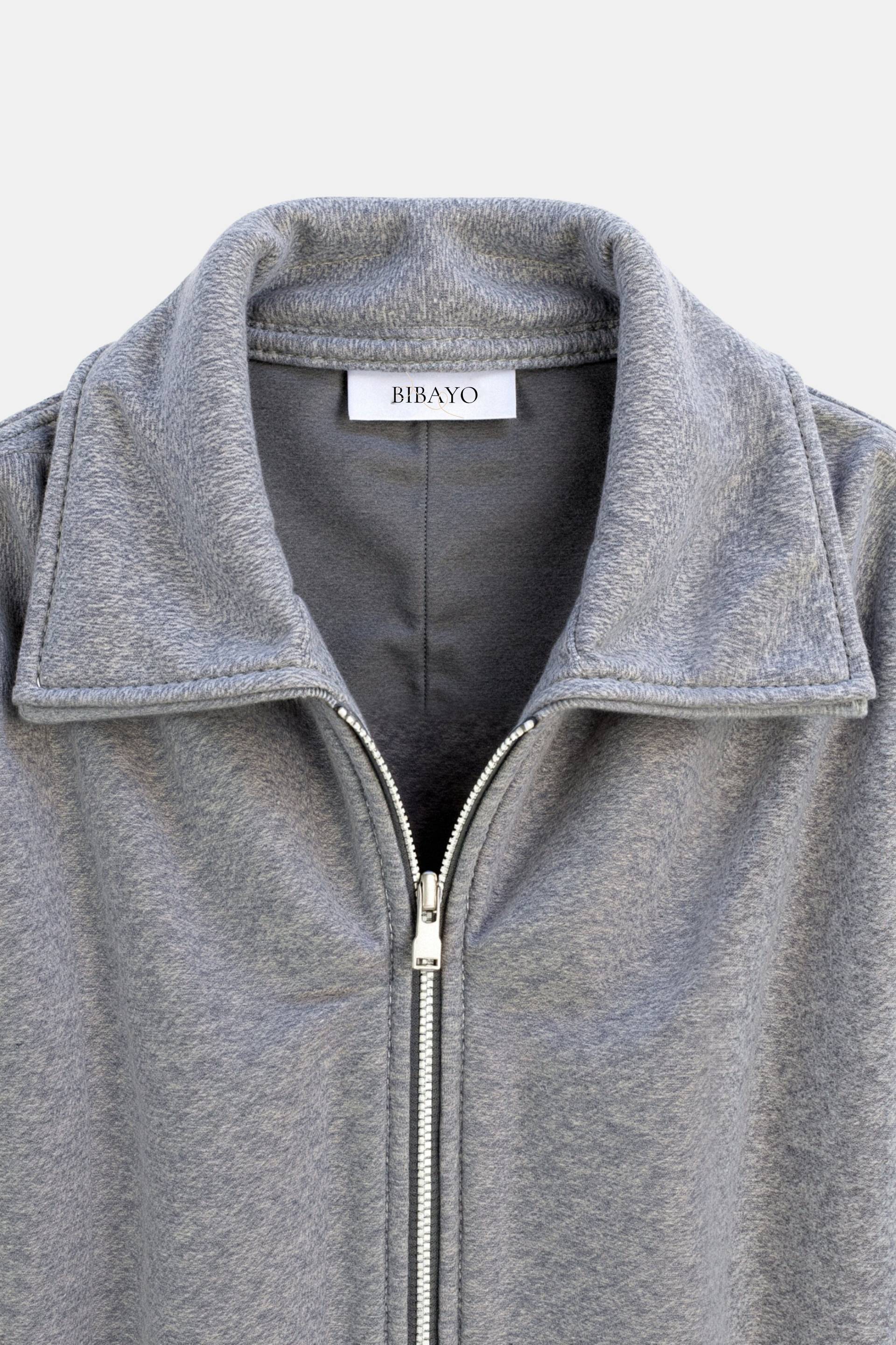 Old Money Elegante effen tweedjas met rits