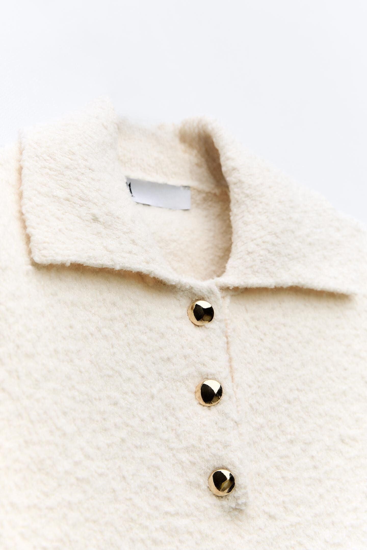 Old Money Crop gebreide zoom poloshirt