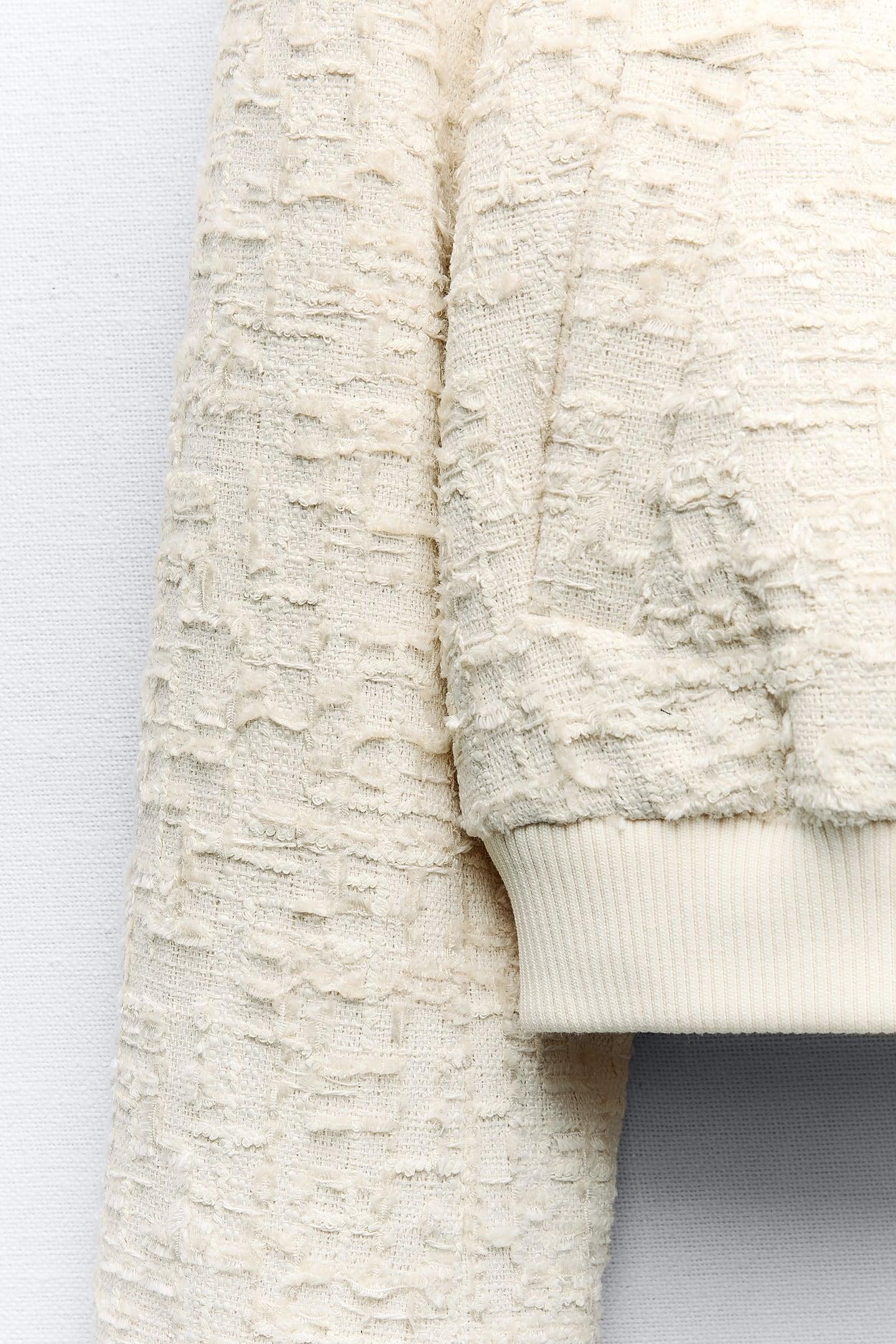 Old Money gestructureerde polobombertrui