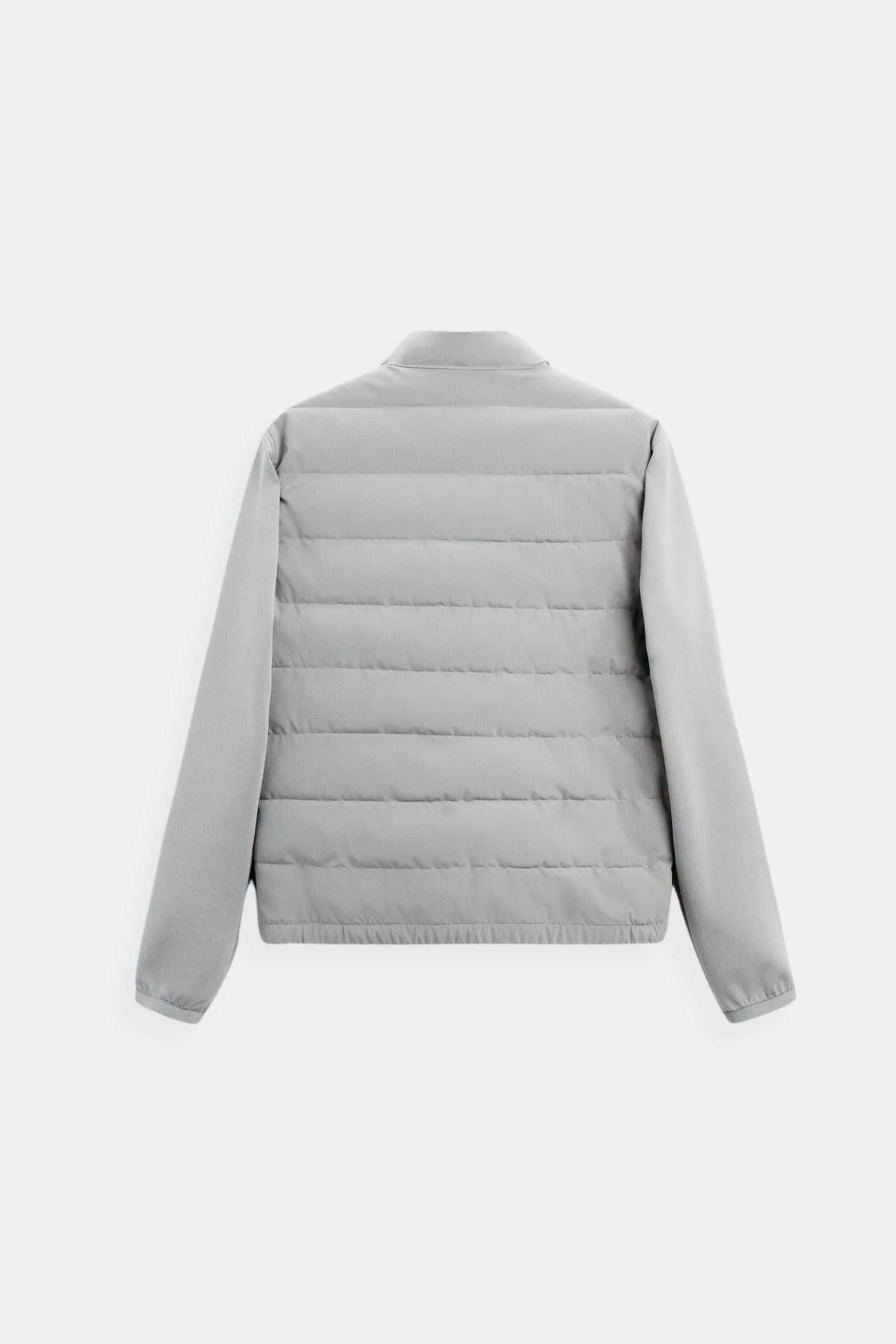 Premium gelaagde jas met rechte kraag