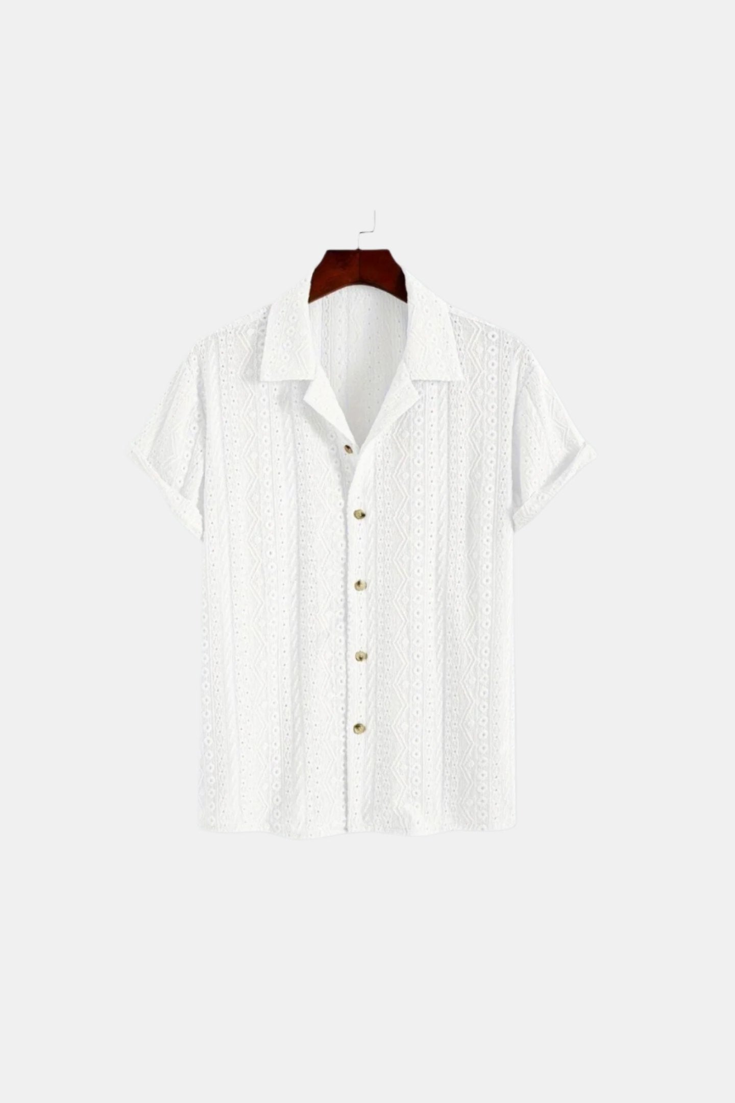 Oud geldpatroon klassiek gebreid elegant zomerpoloshirt