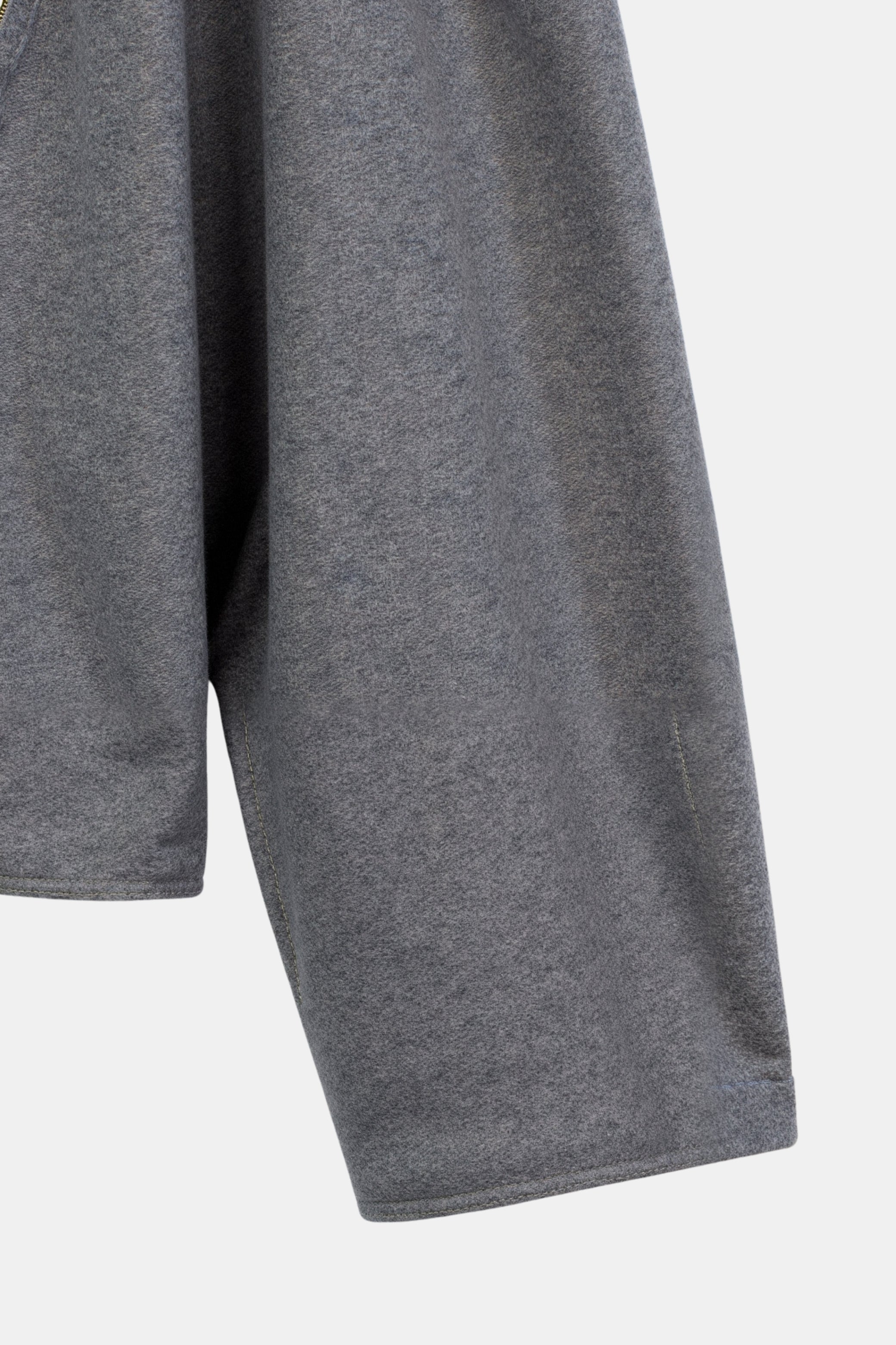 Old Money Elegante effen tweedjas met rits