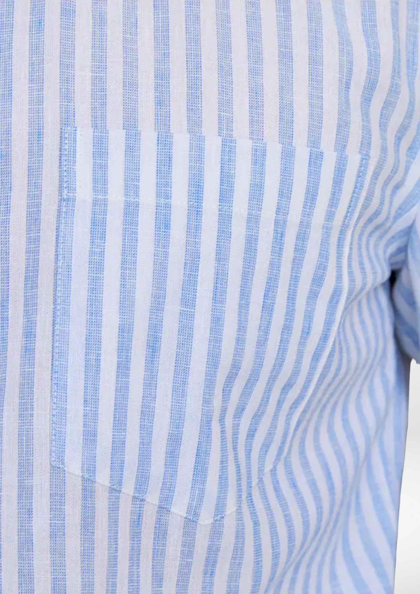PORTOFINO STRIPED COASTAL SHIRT - Light Blue