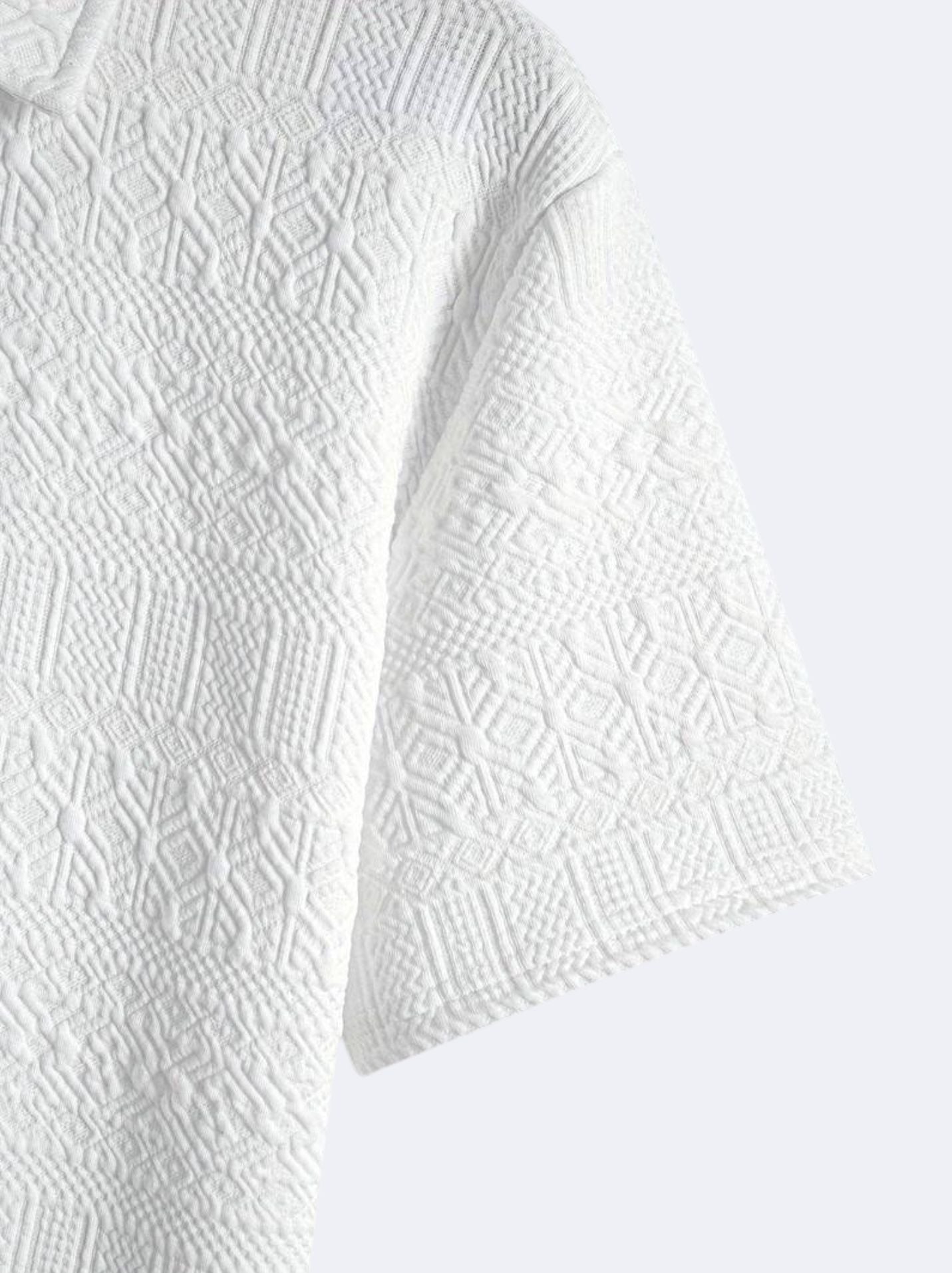 Old Money Heren Geometrisch Grafisch Print Golf Polo T-shirt