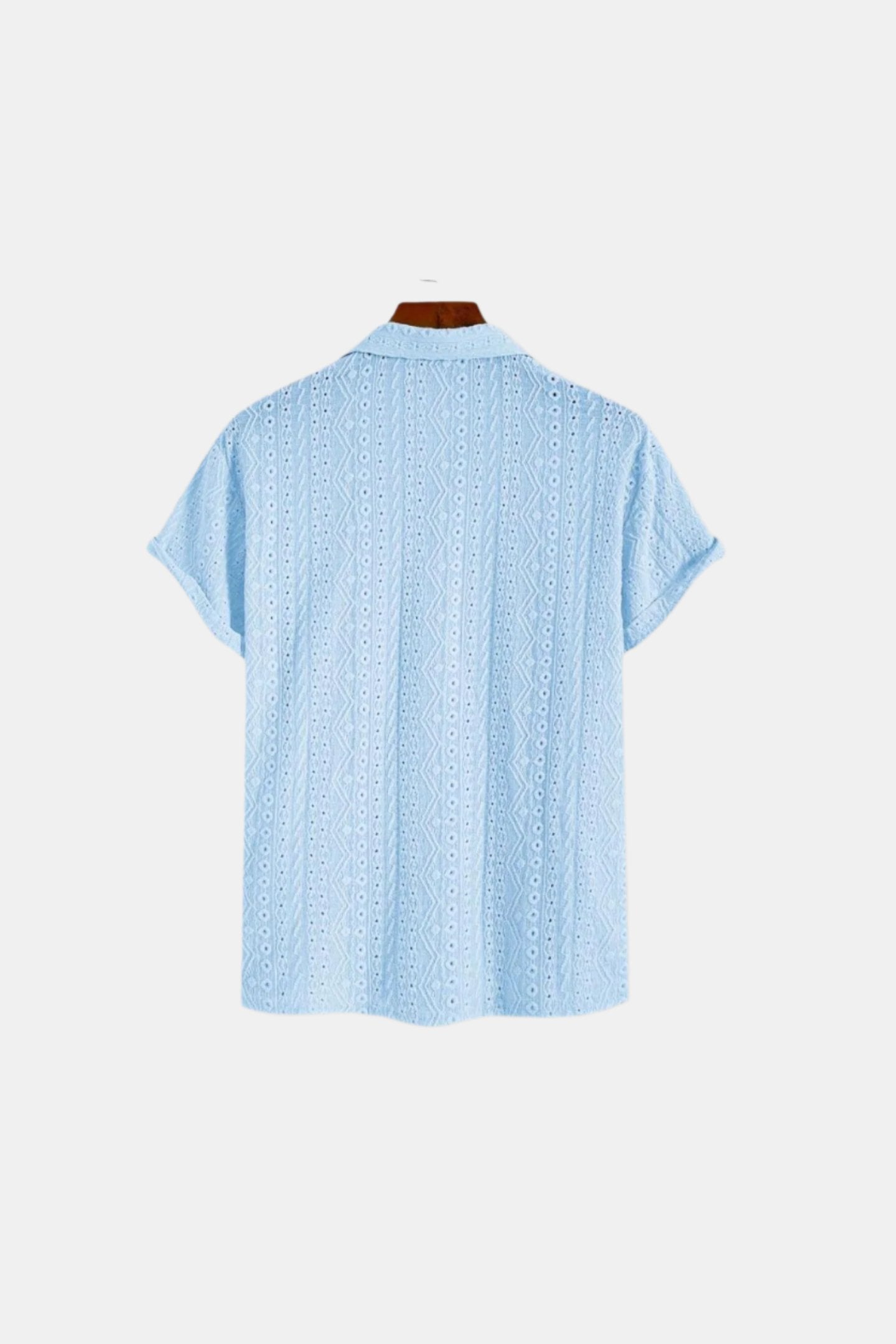 Oud geldpatroon klassiek gebreid elegant zomerpoloshirt
