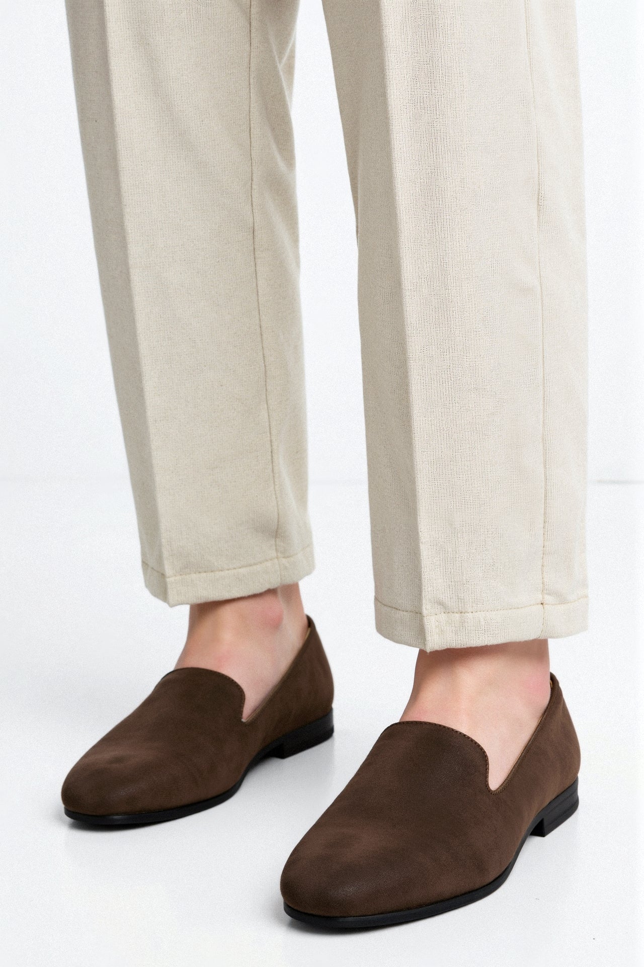 Old Money Heren Suède Antislip Loafers