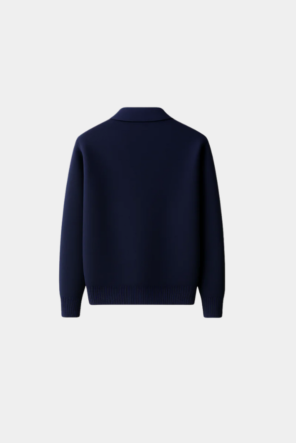 Navy Blue Polo Cardigan