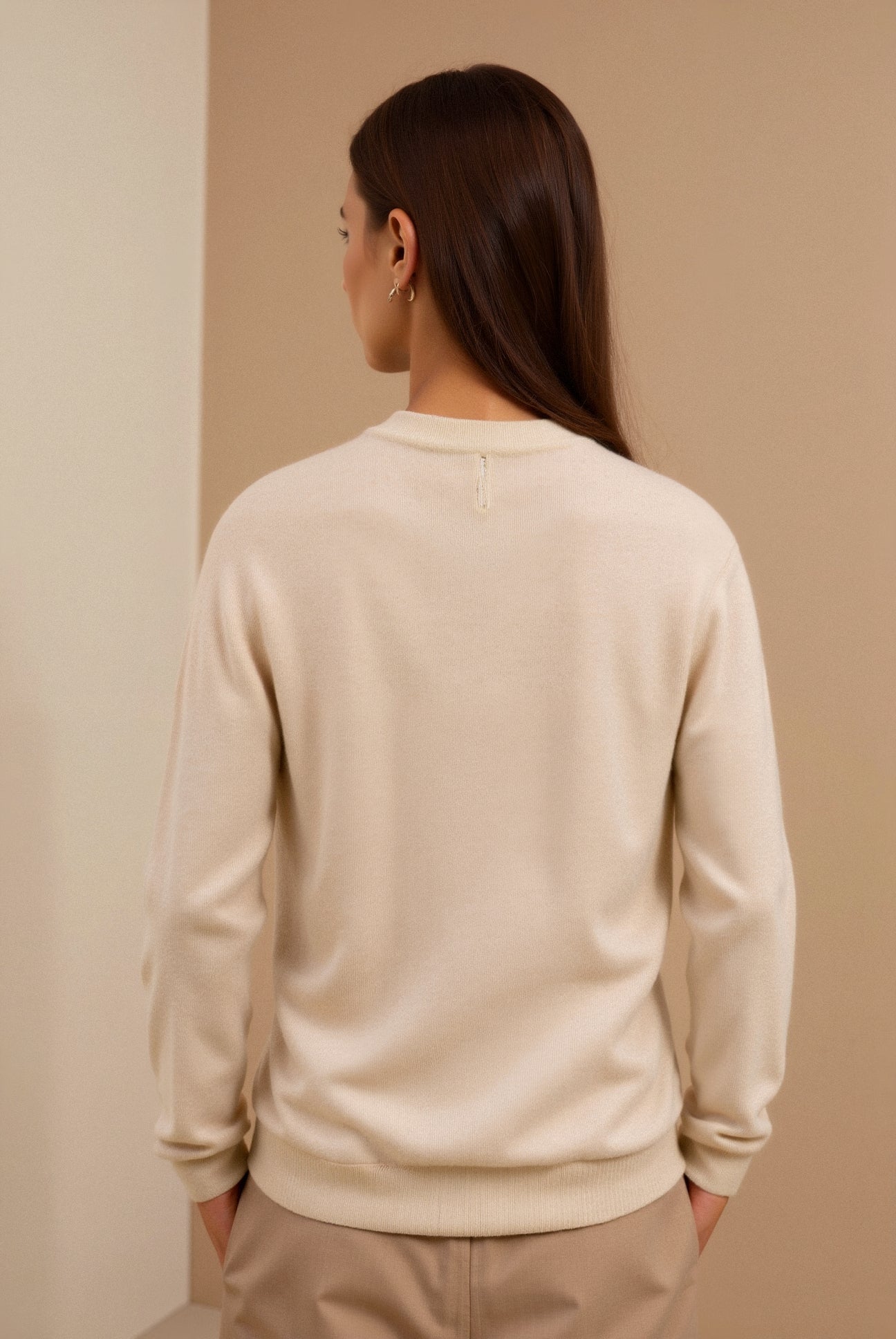 Old Money Casual lange mouwen pullover polotrui