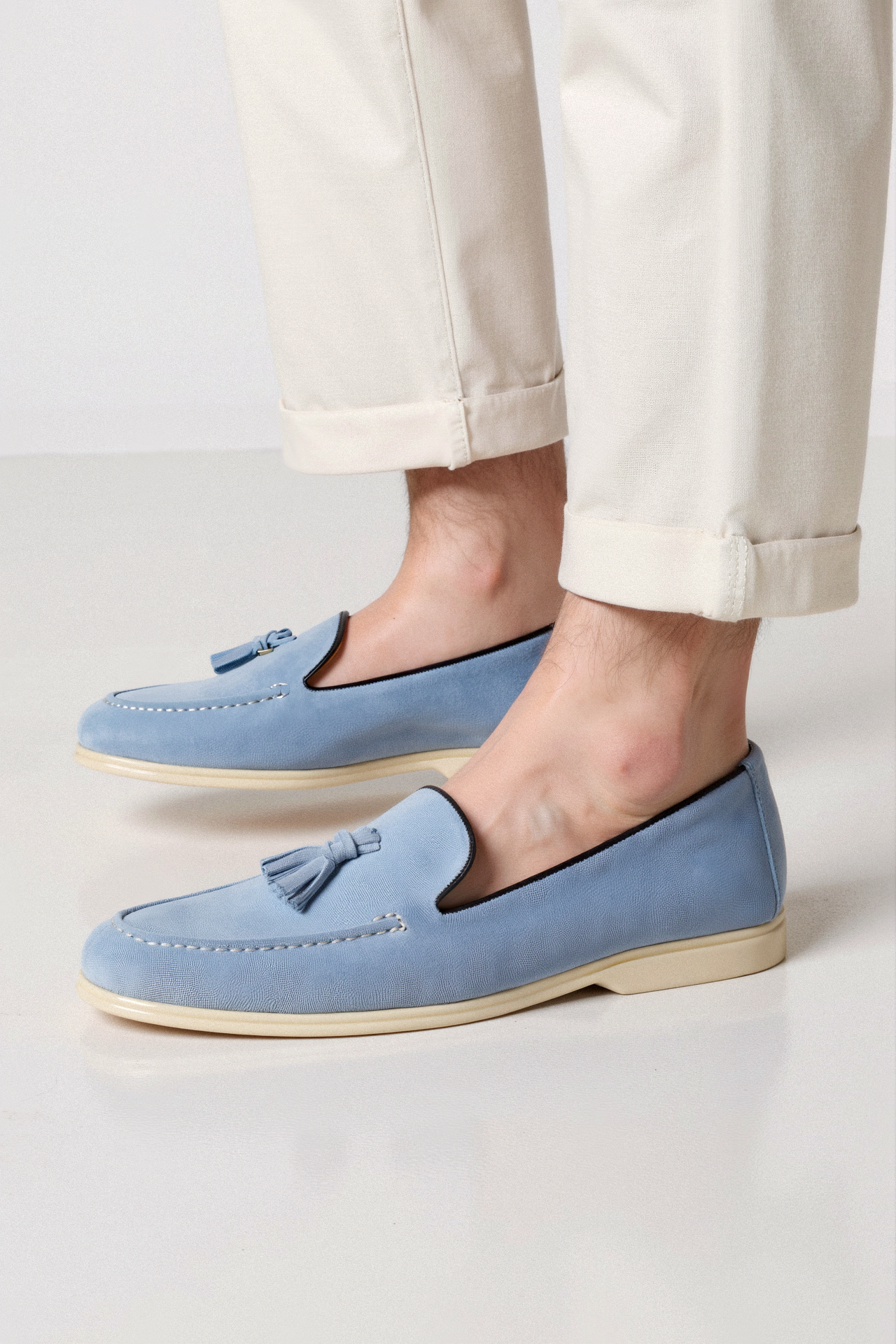 Ademende casual fluwelen loafers van Old Money