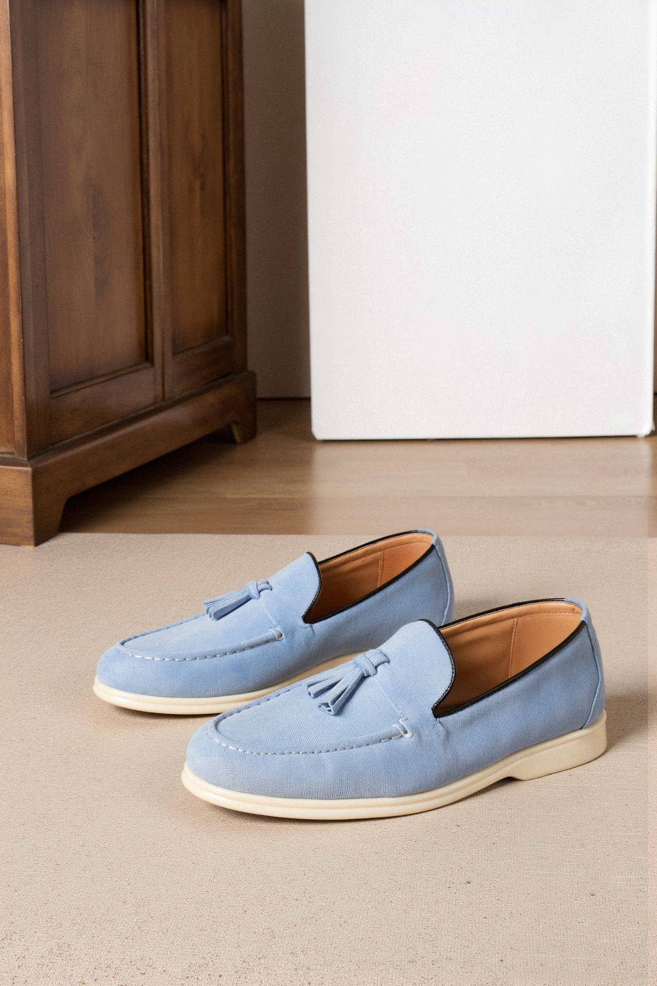 Ademende casual fluwelen loafers van Old Money