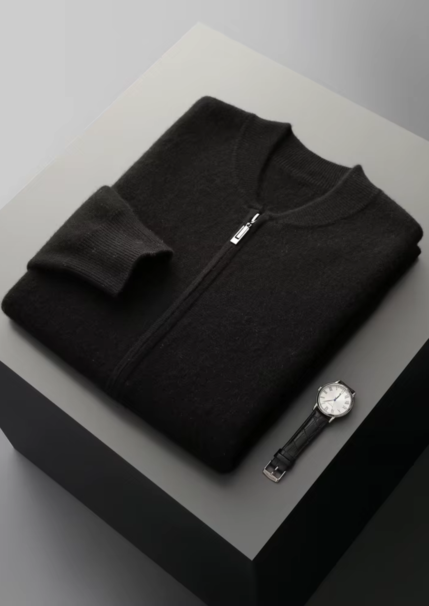 PURE EXTRA-FINE MERINO WOOL V-NECK CARDIGAN