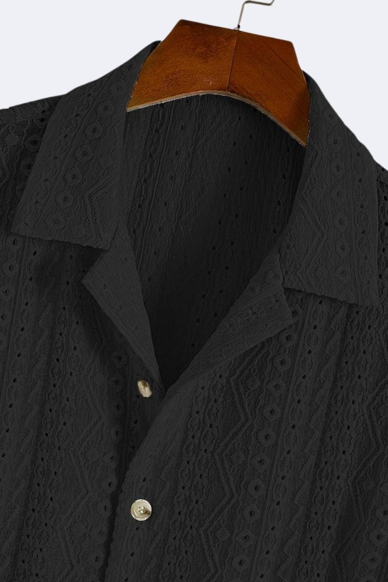 Oud geldpatroon klassiek gebreid elegant zomerpoloshirt 