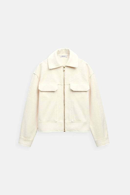 Old Money Buckle Pockets Polo Elegant Jacket