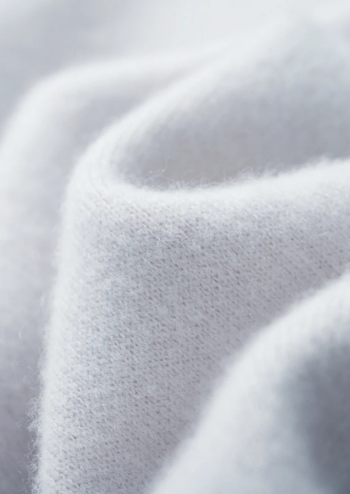 PREMIUM CASHMERE TWO -TONE ZIPPER HOODIE