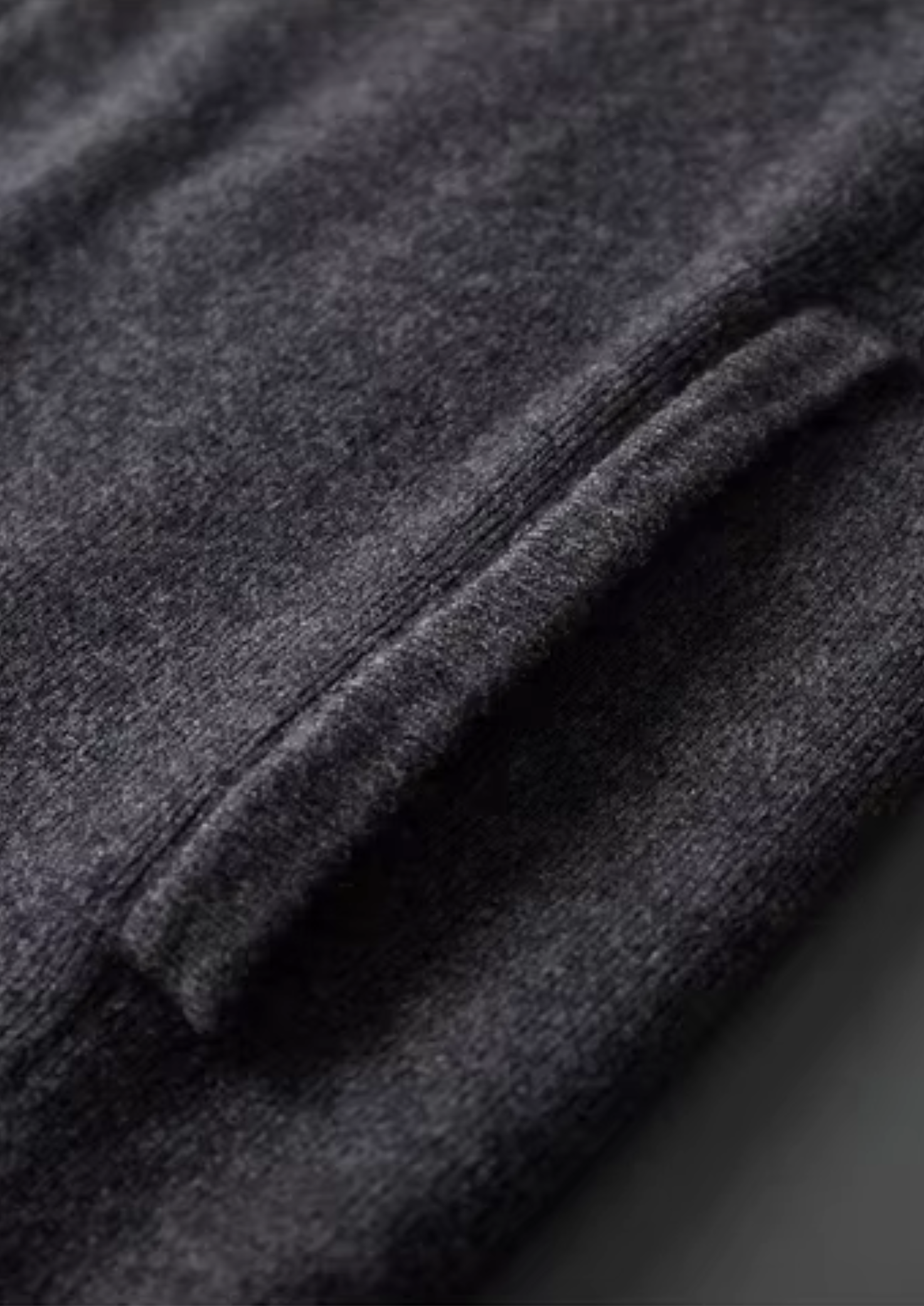 PURE EXTRA-FINE MERINO WOOL RIBBED POLO CARDIGAN