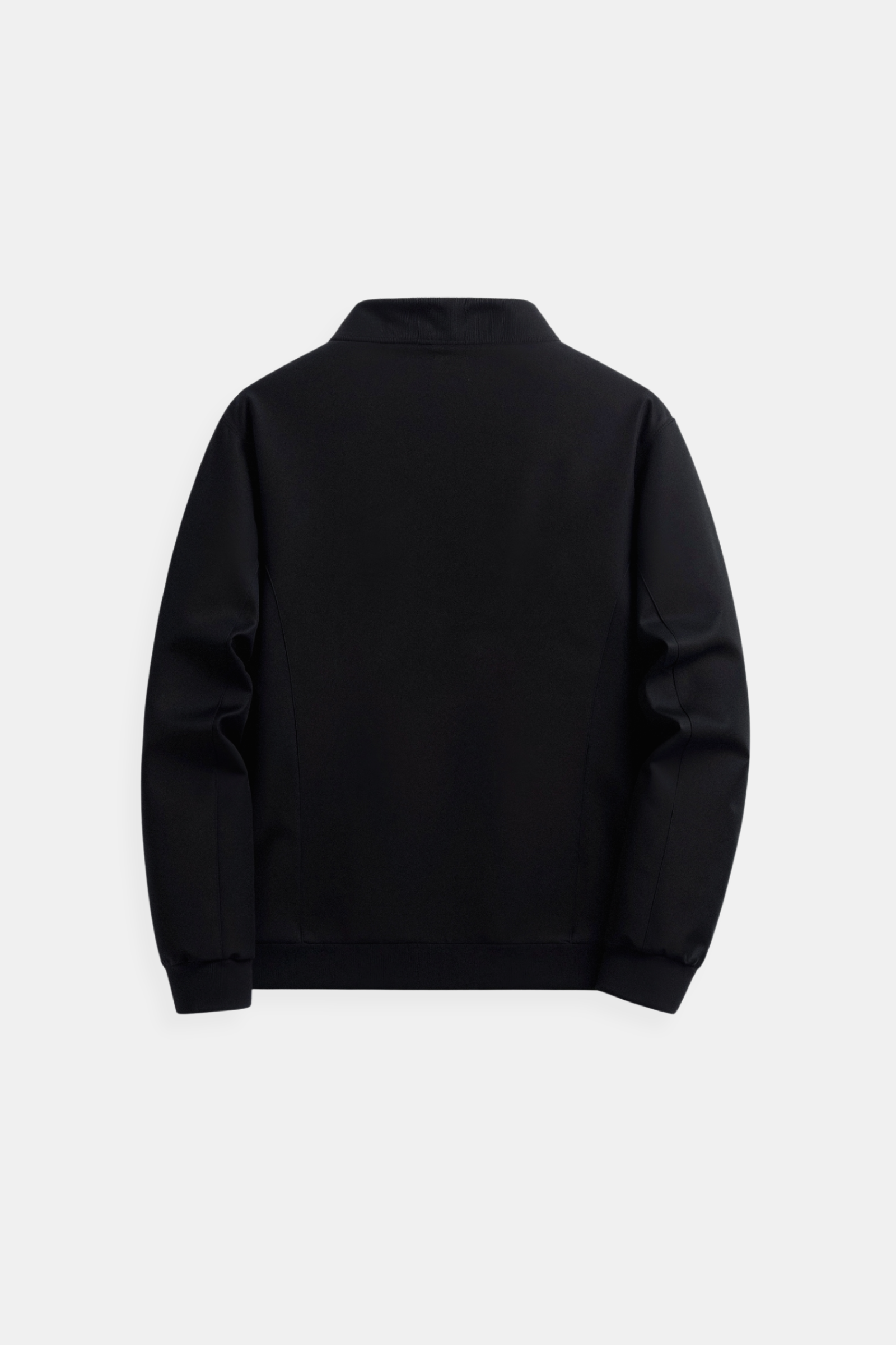 Business Premium effen jas met opstaande kraag