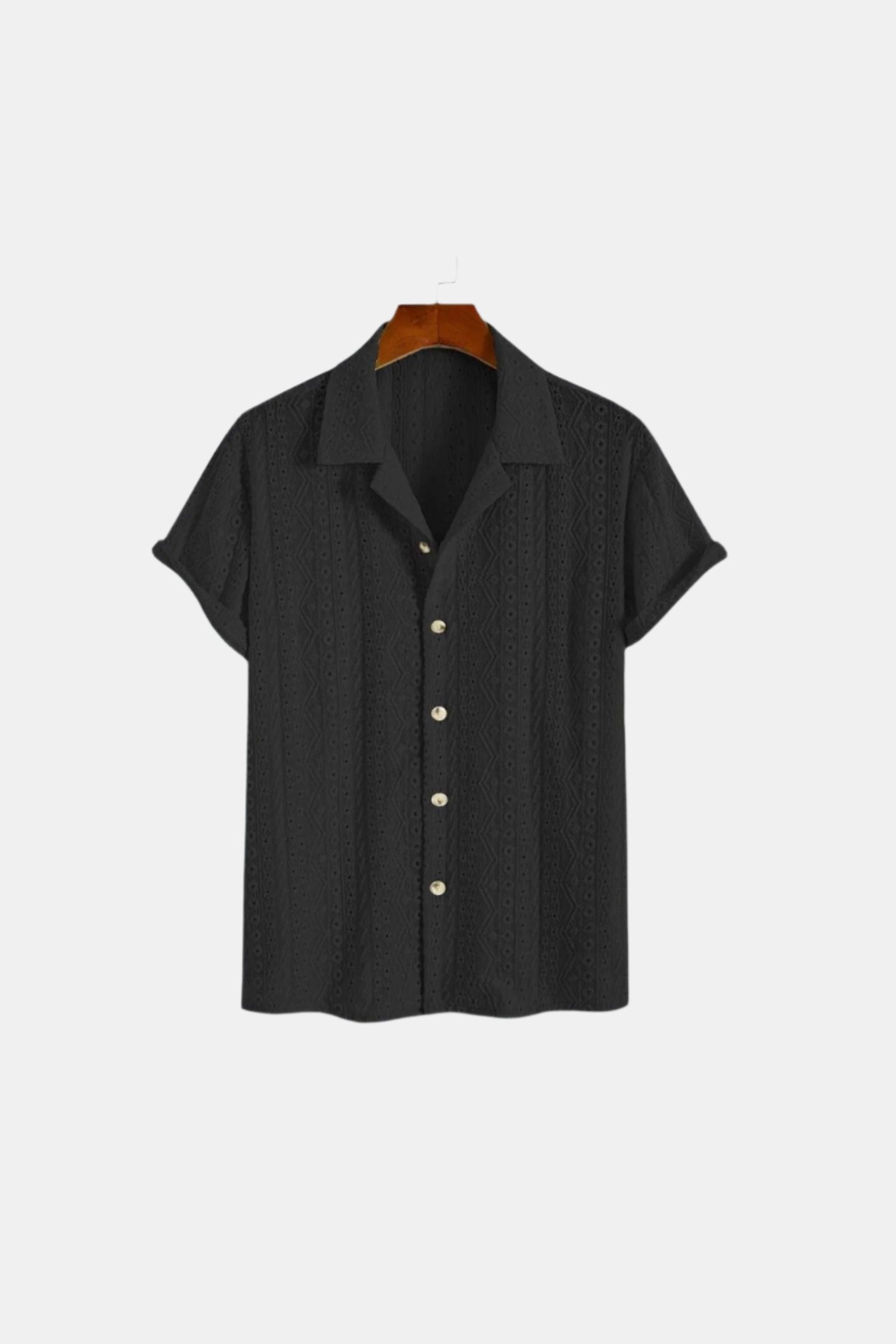 Oud geldpatroon klassiek gebreid elegant zomerpoloshirt 