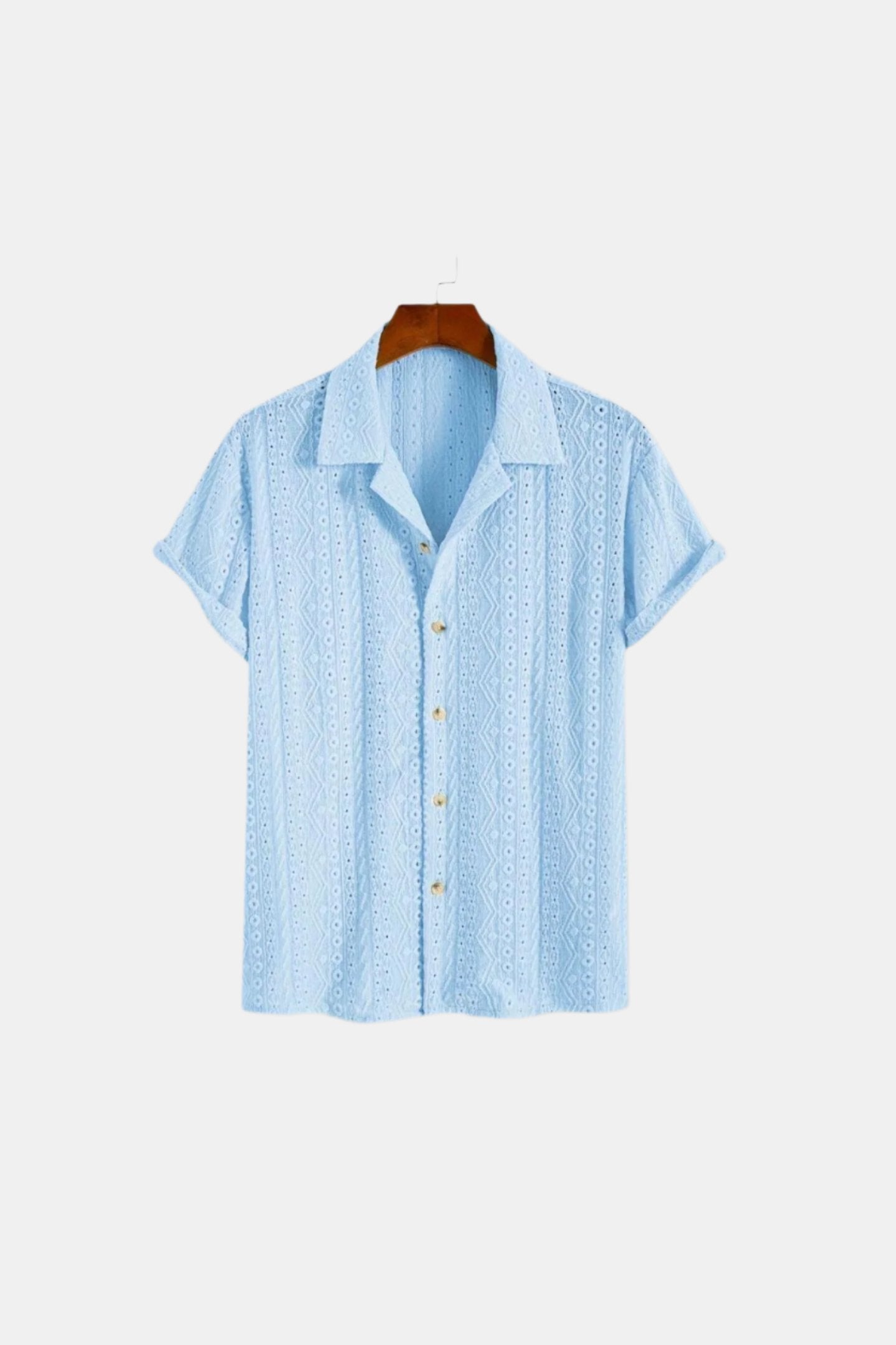 Oud geldpatroon klassiek gebreid elegant zomerpoloshirt 