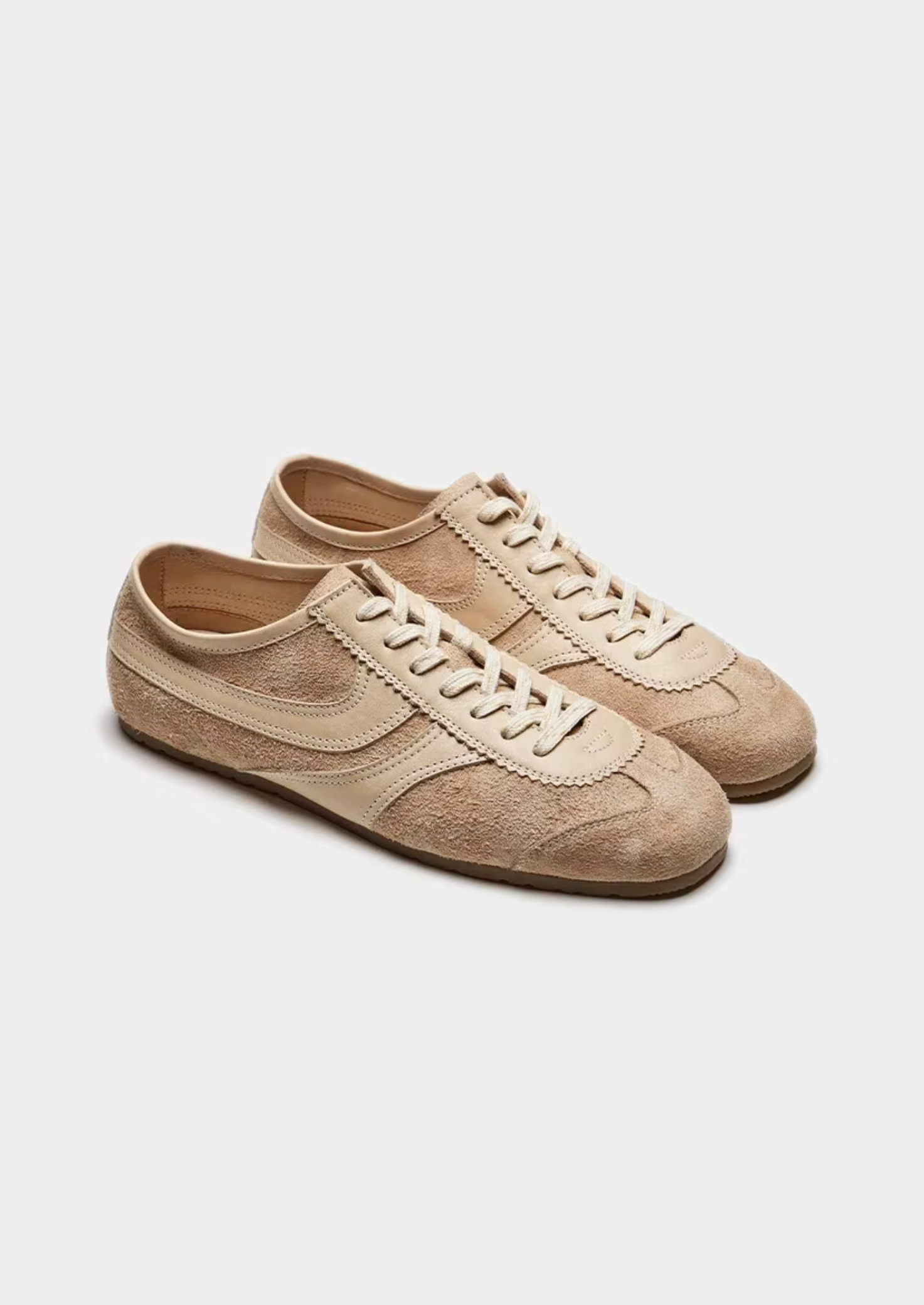 SAND RETRO TWO-TONE SUEDE RUNNER