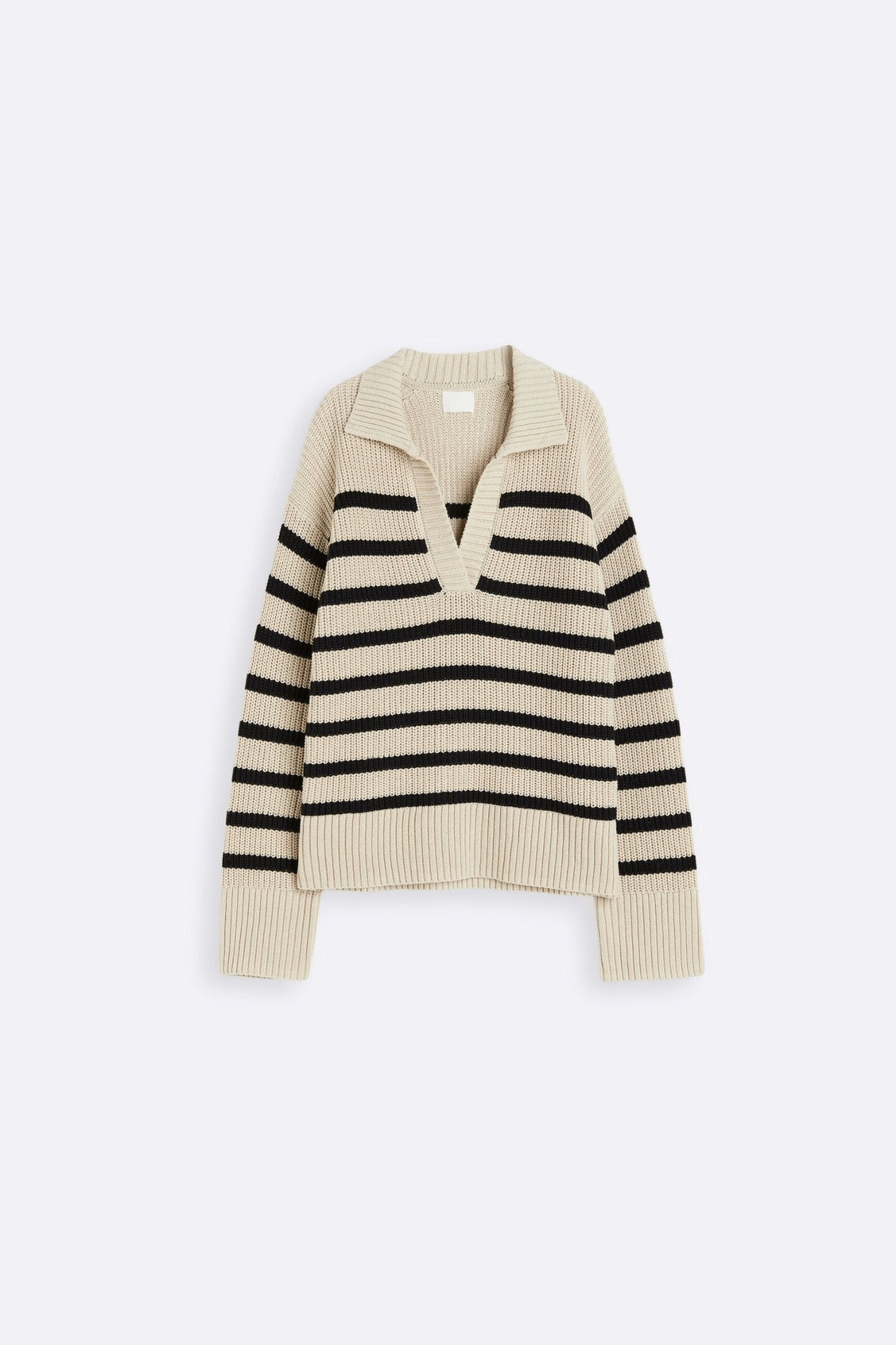 Oud geld geribbelde gebreide slechte trui