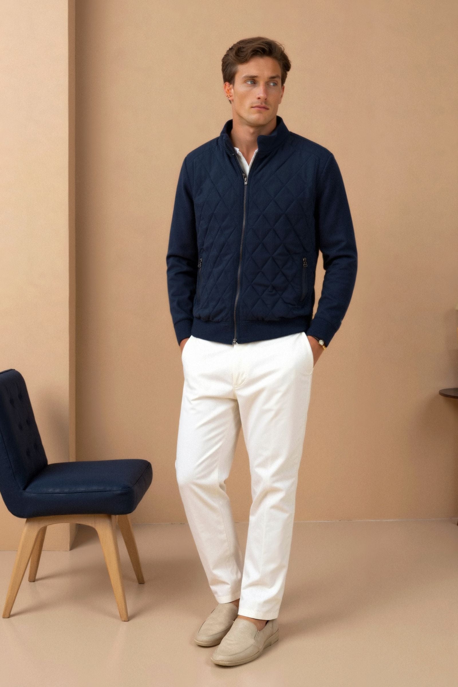 Premium klassieke gewatteerde jas voor heren