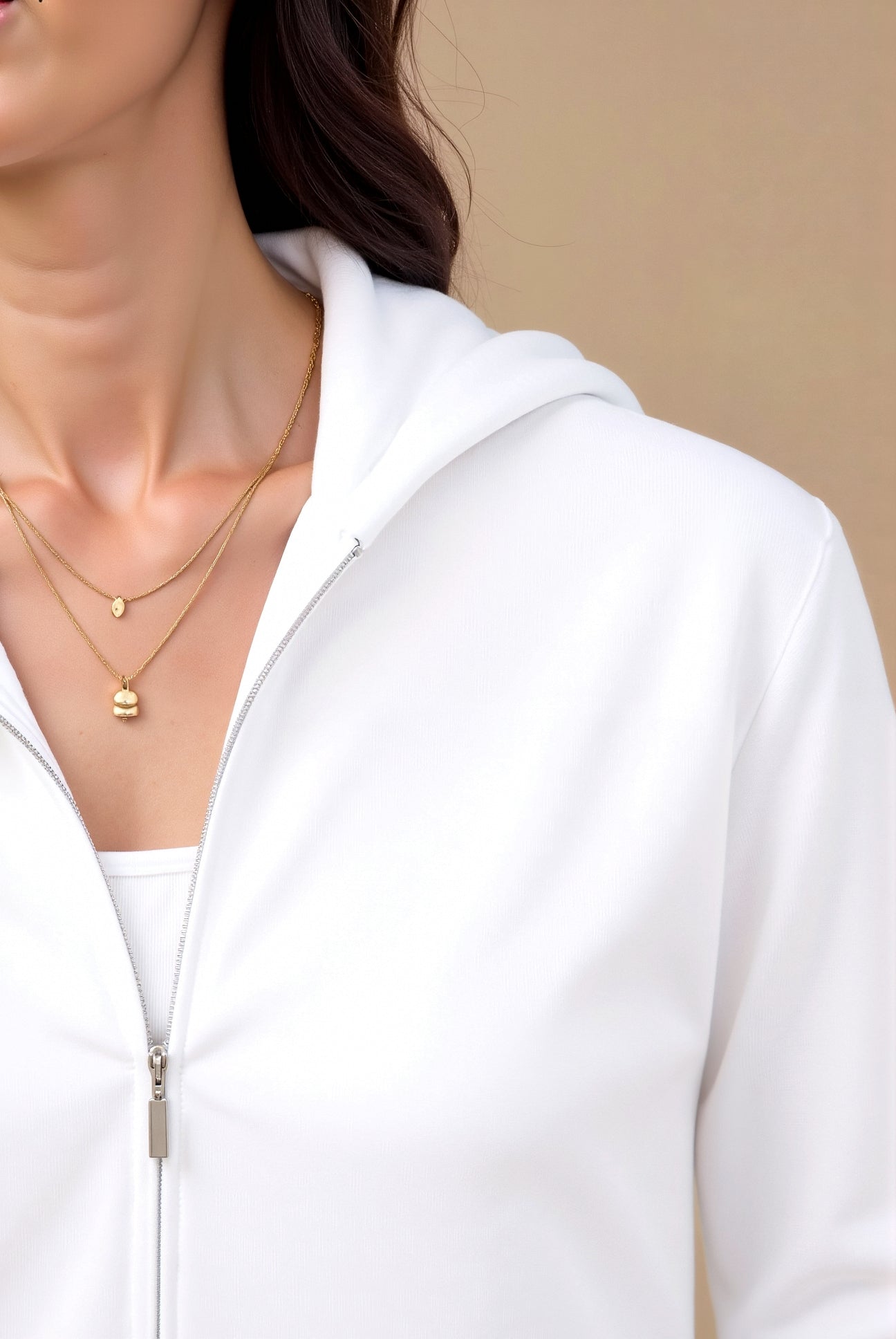 Women Smart Luxury Hooded Zip Sweater