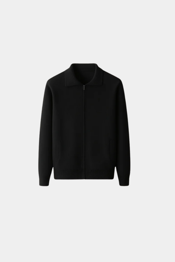Black Polo Cardigan