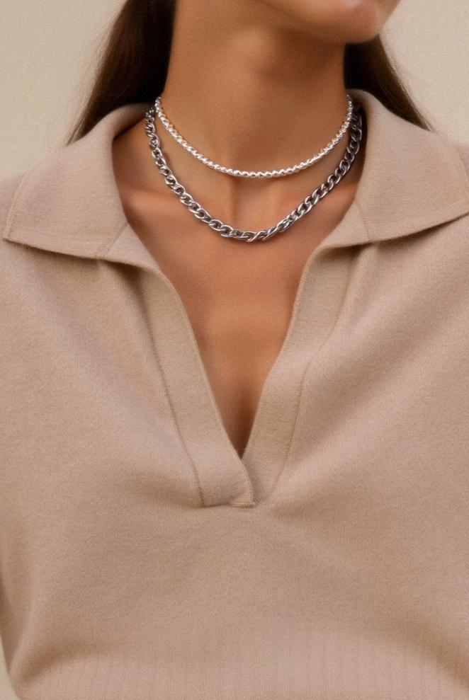 Old Money Casual lange mouwen pullover polotrui