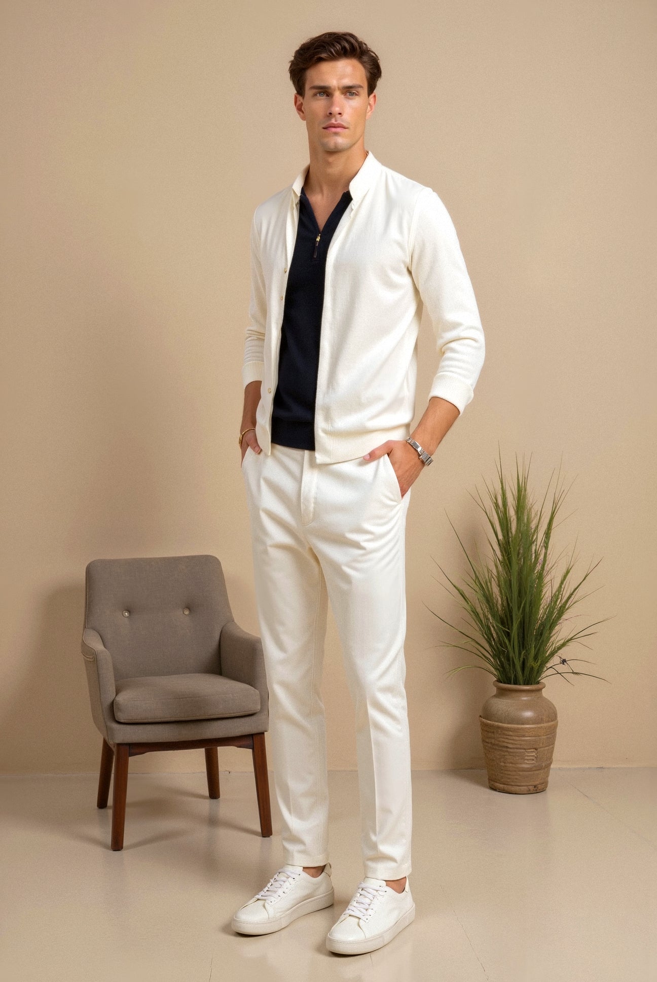 Old Money Classic Effen Kleur Elegante Sneaker Schoenen