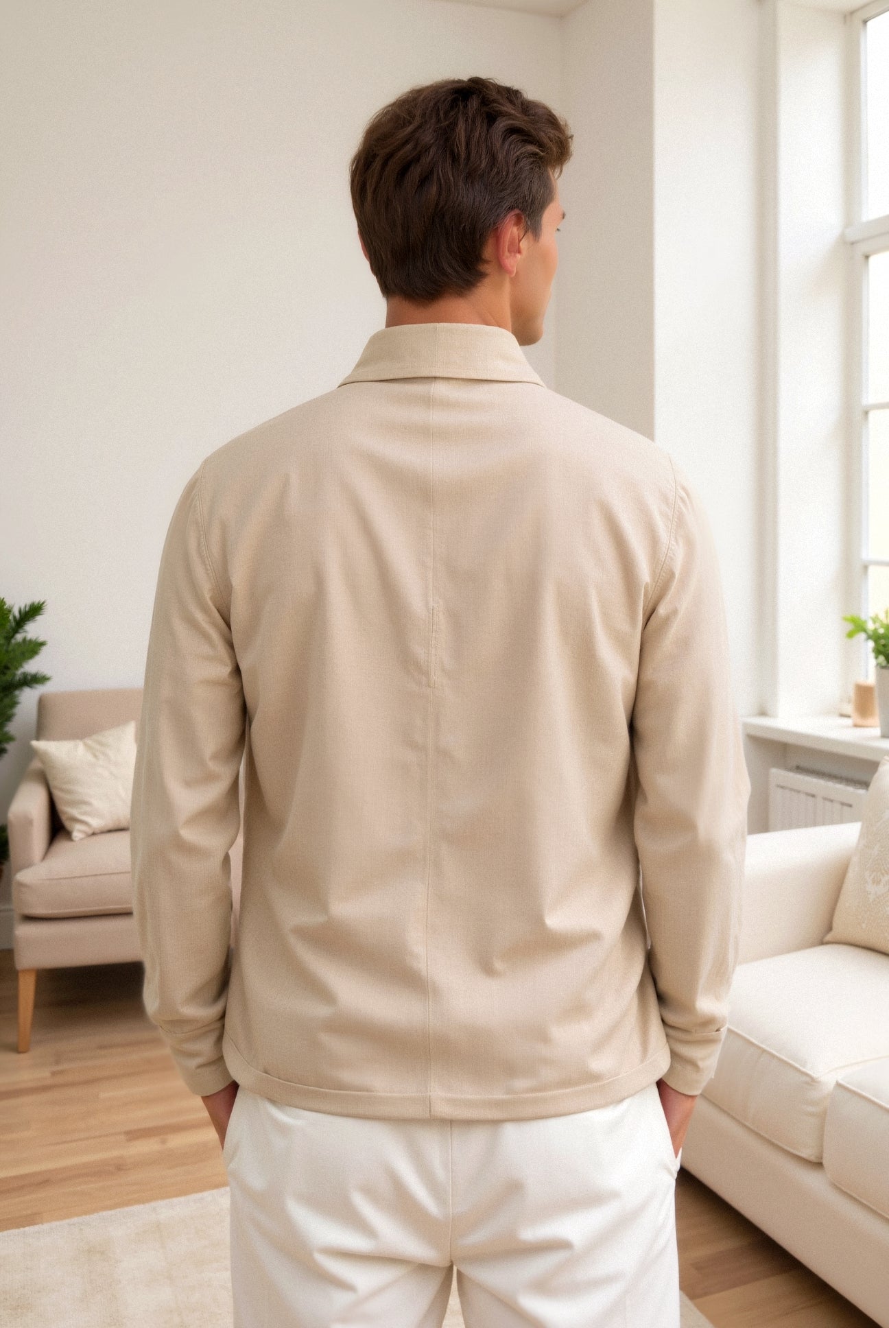 Old Money Heren Casual Veelzijdig Kostuumjasje met Kostuumkraag