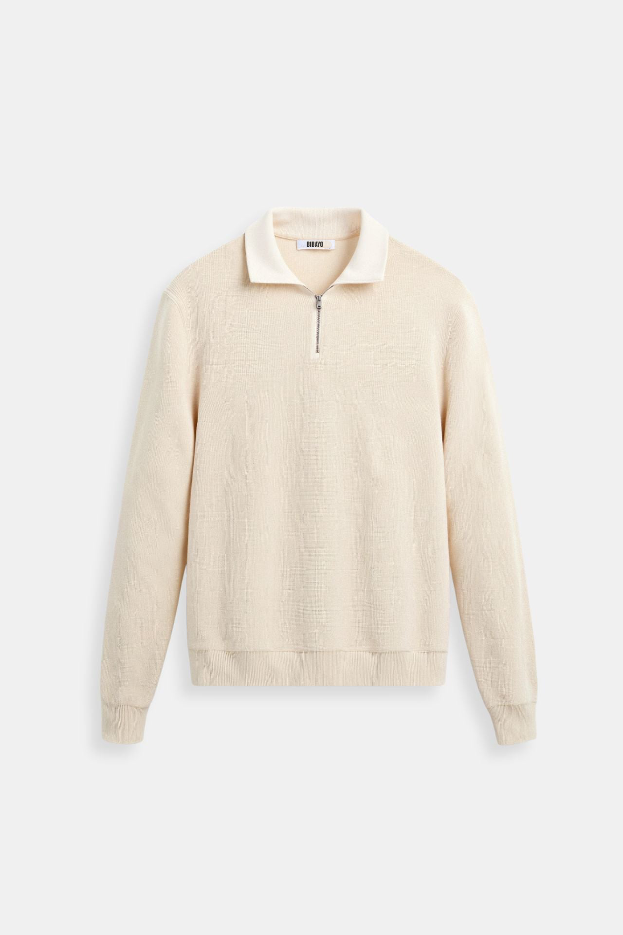 Old Money Klassieke gebreide wollen trui met rits